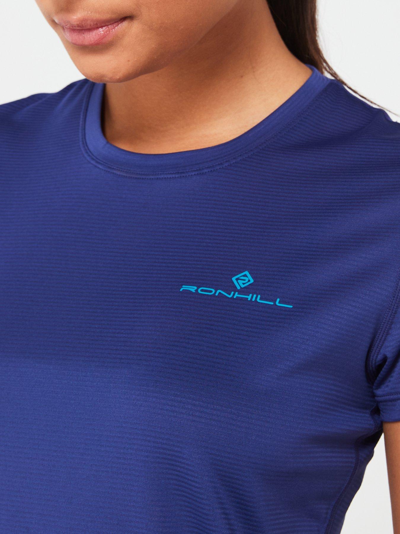 Image 4 of 4 of Ronhill Womens Tech Running Short Sleeved Tee-blue