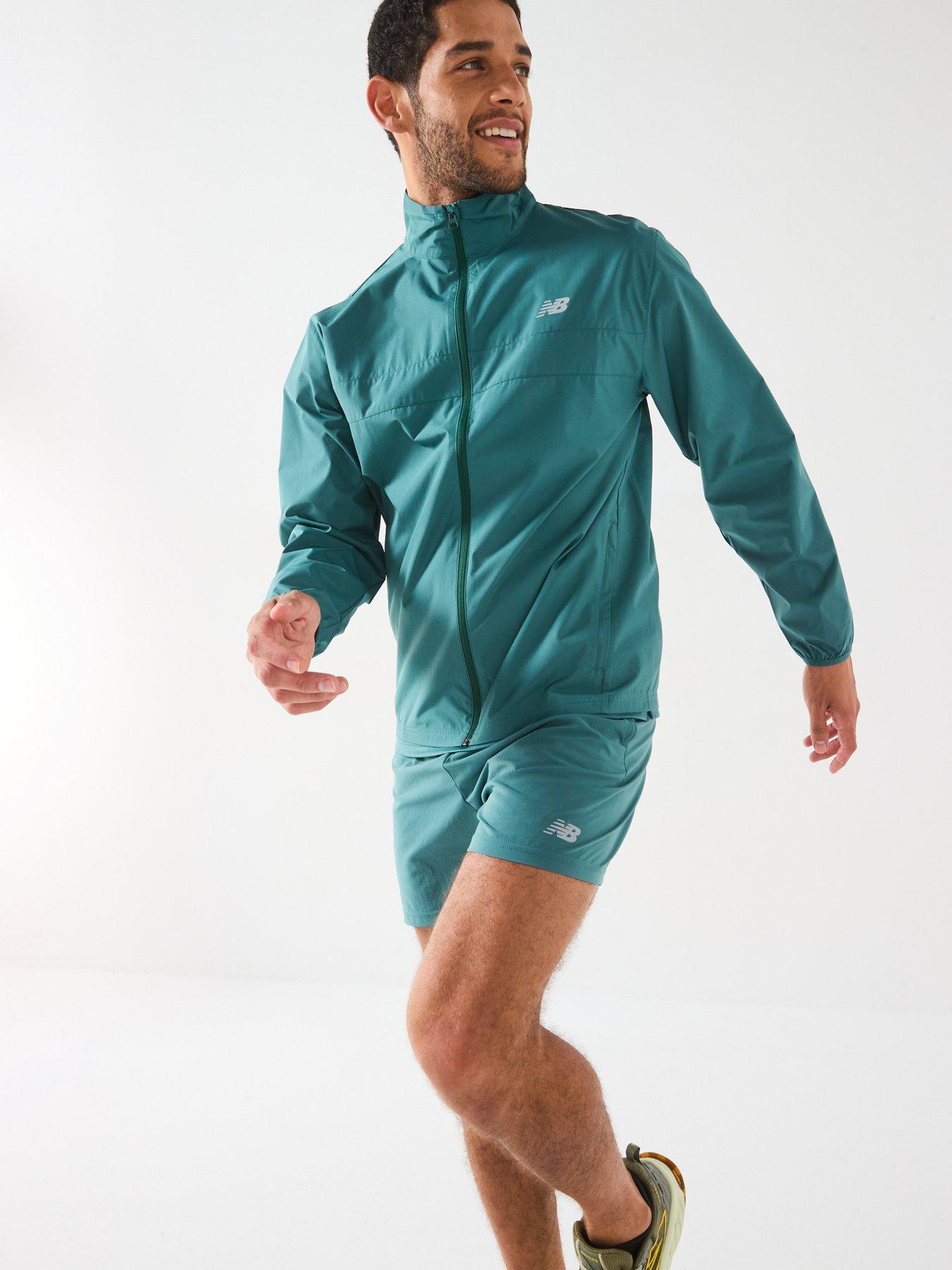 New Balance Mens Running Sport Essentials Jacket Dark Green Very