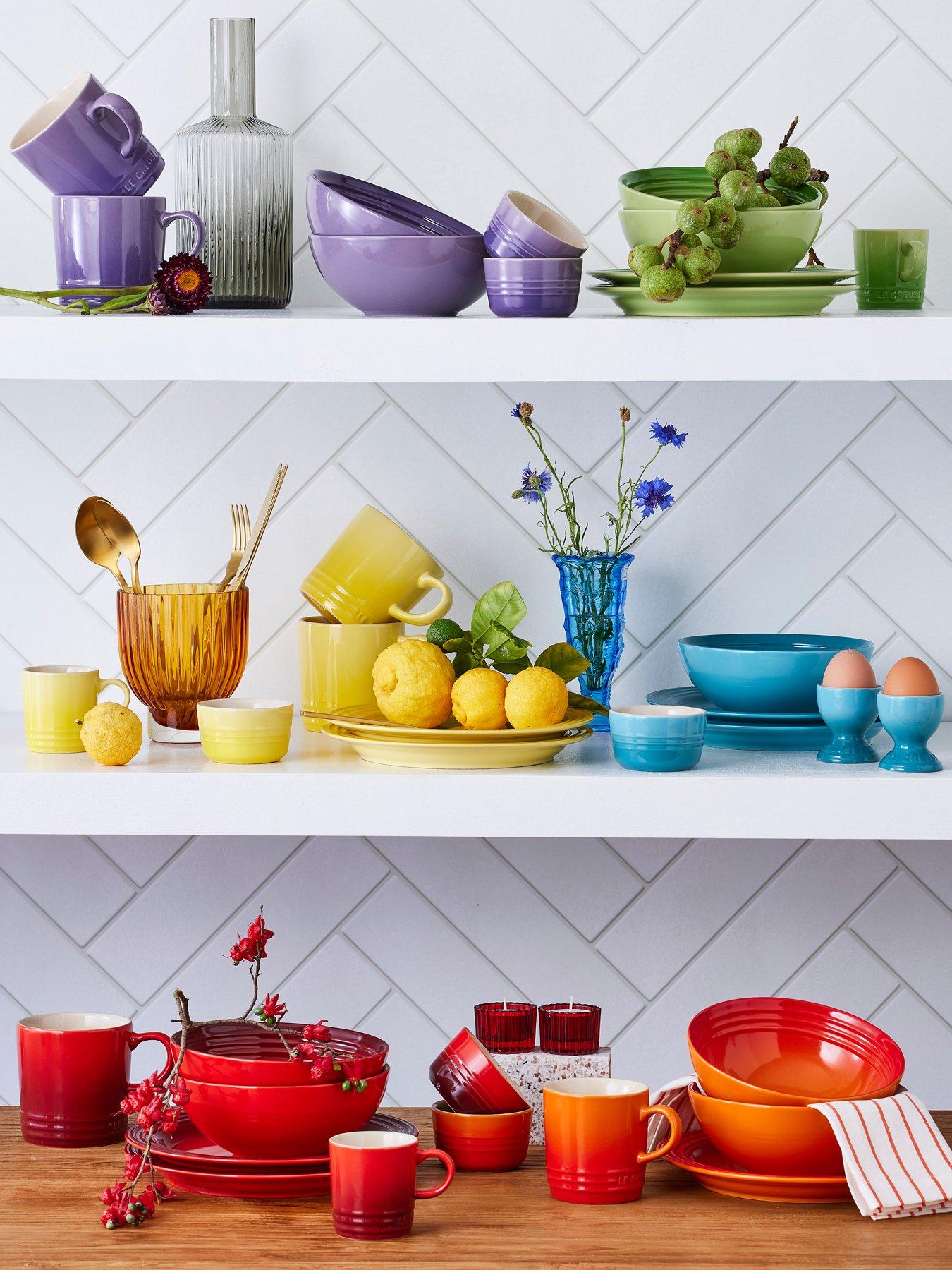 【新品未使用】LE CREUSET レインボー プレート 6枚セット Le Creuset Set of 6 Rainbow Side Plates | Very