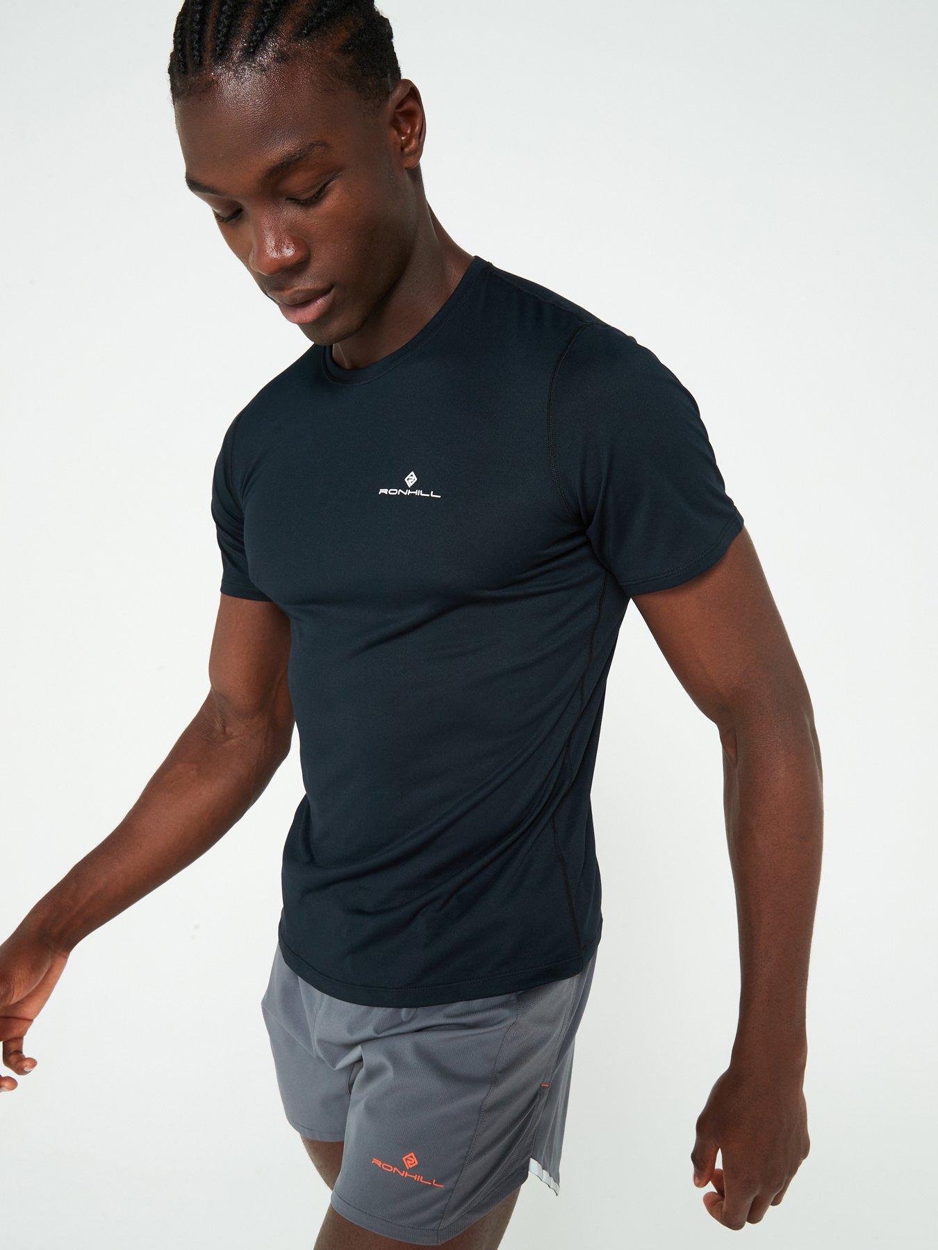 undefined Mens Core Running Short Sleeved Tee -Black