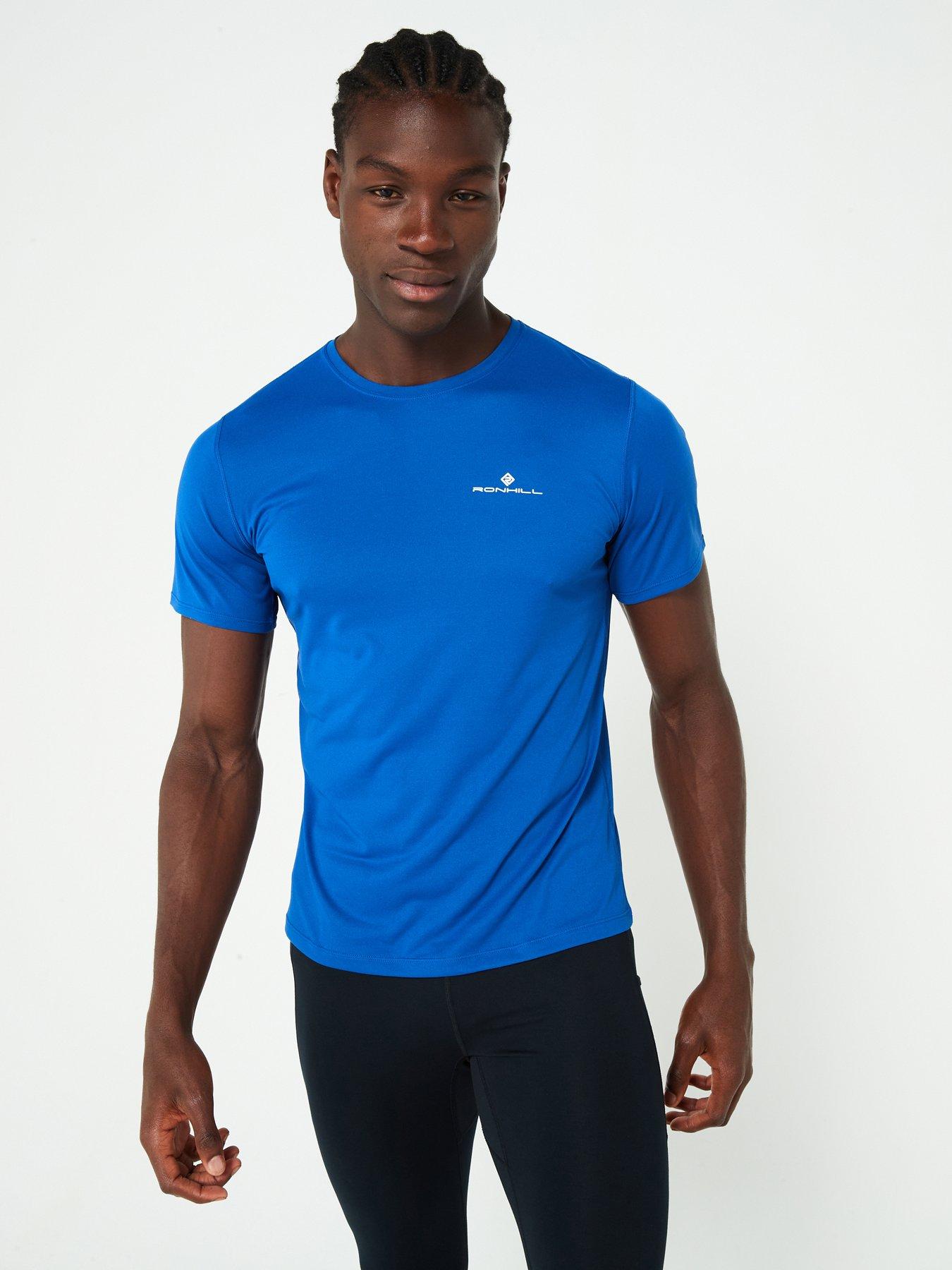Ronhill Mens Core Running Short Sleeved Tee -Blue