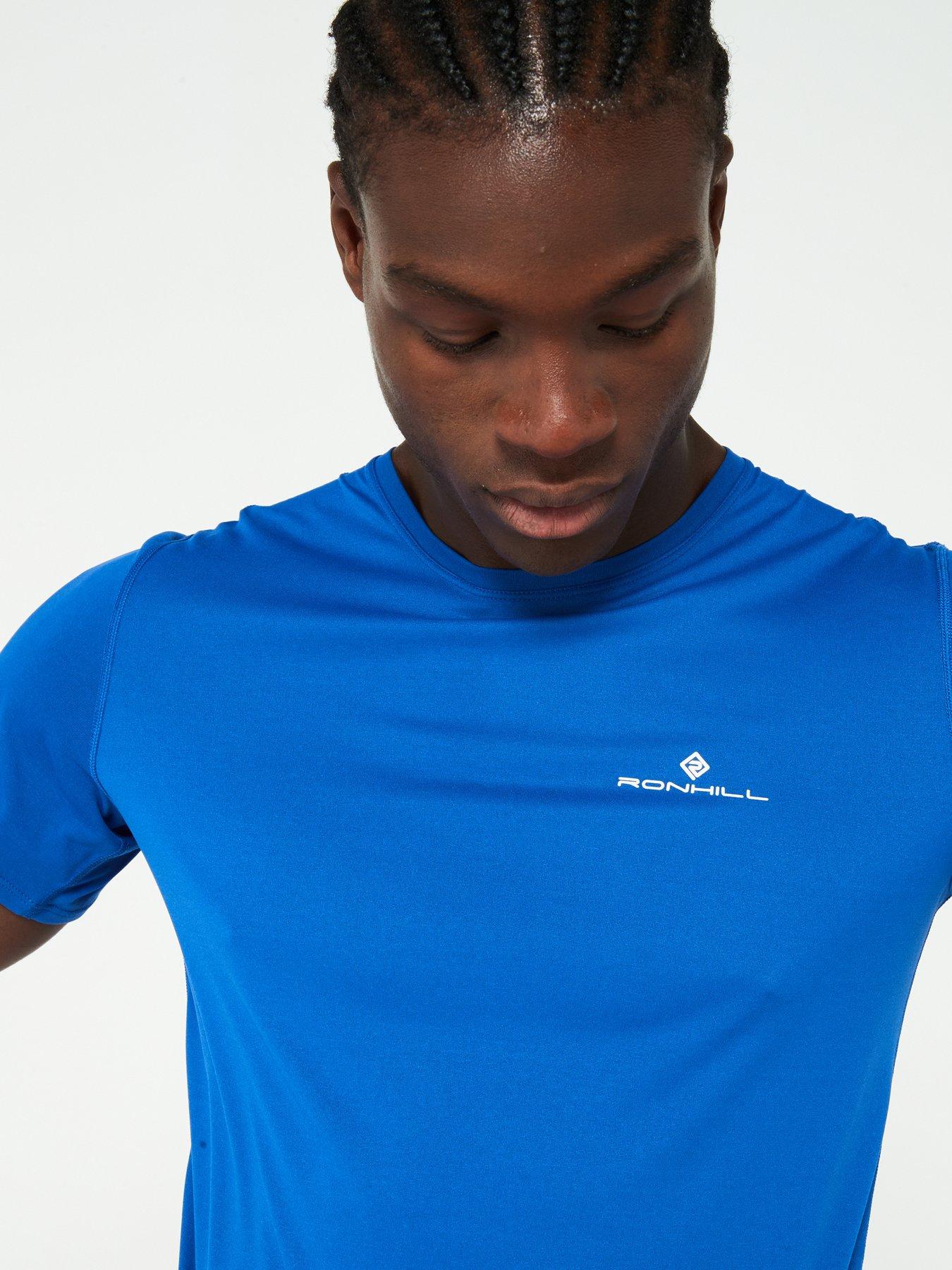 Image 4 of 6 of Ronhill Mens Core Running Short Sleeved Tee -Blue