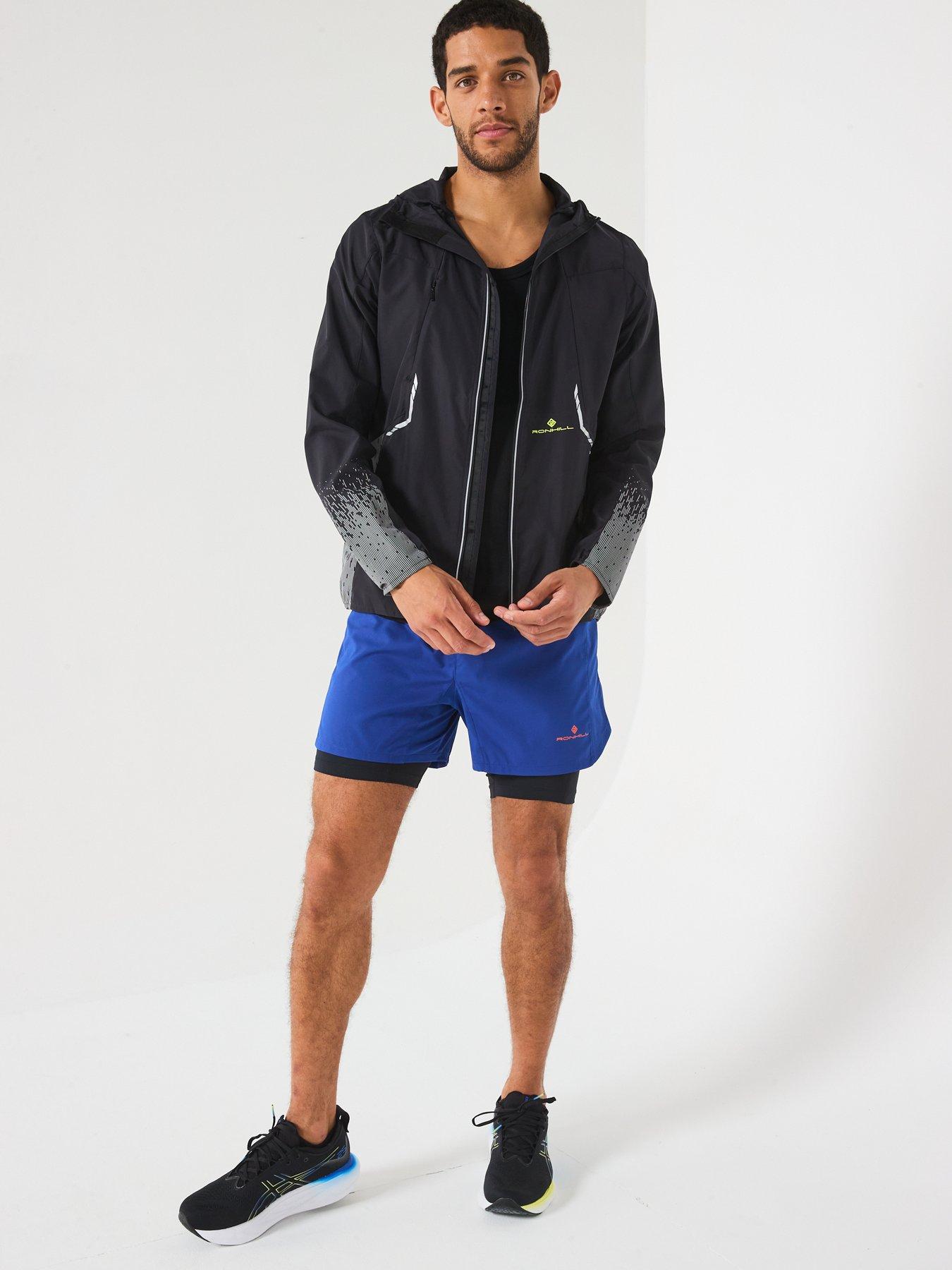 Image 3 of 6 of Ronhill Mens Tech Running 5Inch Twin Short-Blue