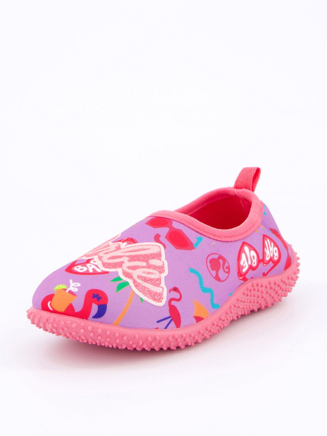 Image 1 of 6 of Barbie All Over Print Water Shoes