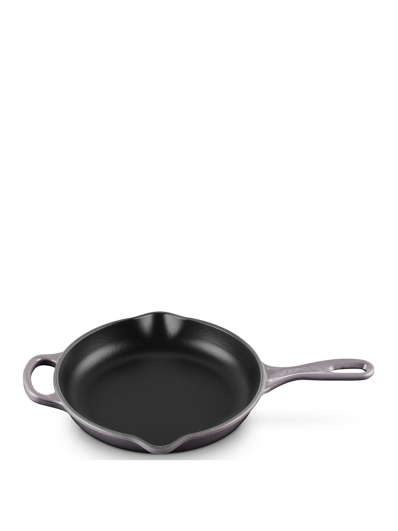 Product photograph of Le Creuset 23 Cm Cast Iron Frying Pan With Metal Handle from very.co.uk