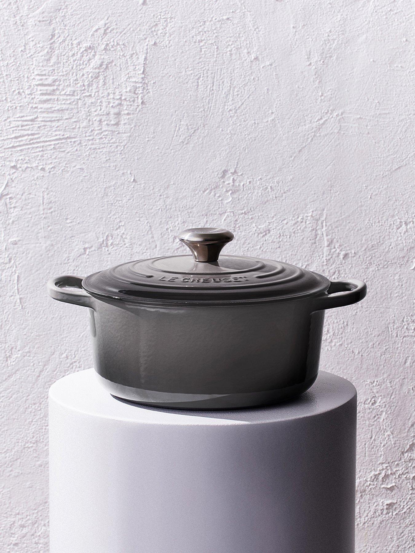 Image 1 of 7 of Le Creuset Cast Iron Round 26 cm Casserole in Grey