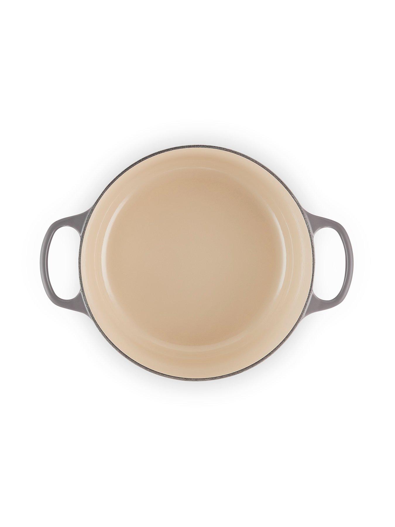 Image 5 of 7 of Le Creuset Cast Iron Round 26 cm Casserole in Grey