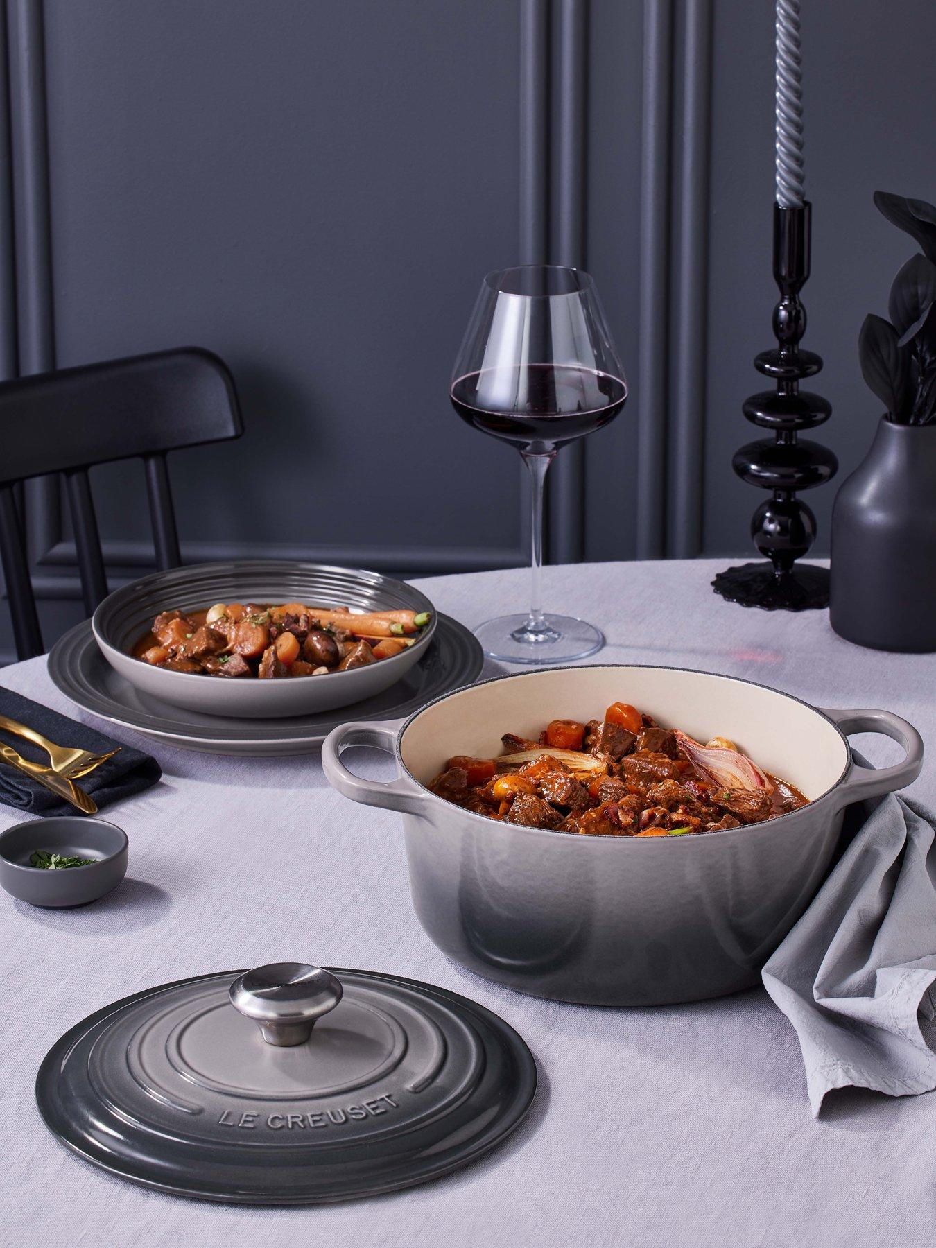 Image 6 of 7 of Le Creuset Cast Iron Round 26 cm Casserole in Grey