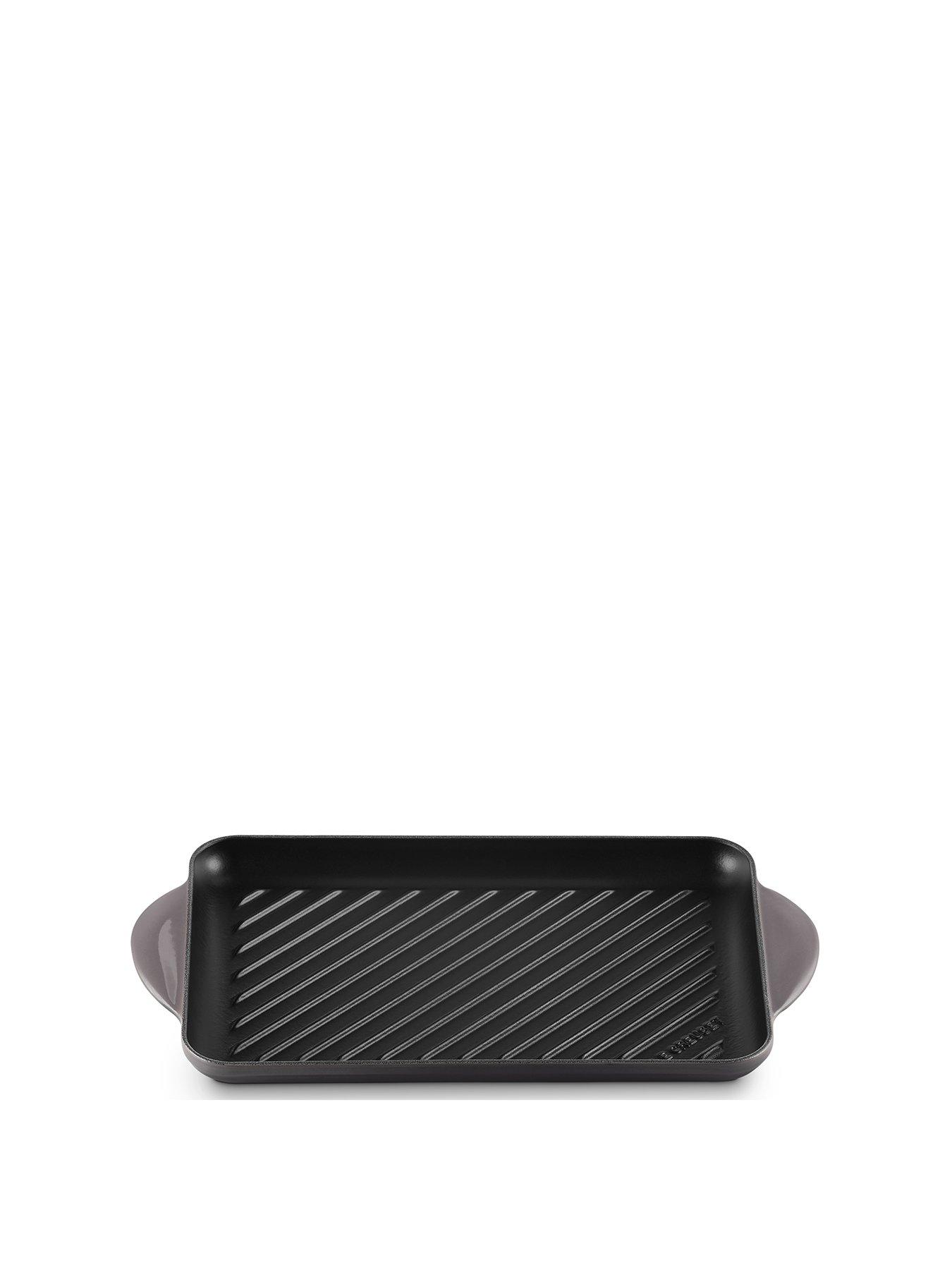 Product photograph of Le Creuset 32cm Cast Iron Rectangular Grill from very.co.uk