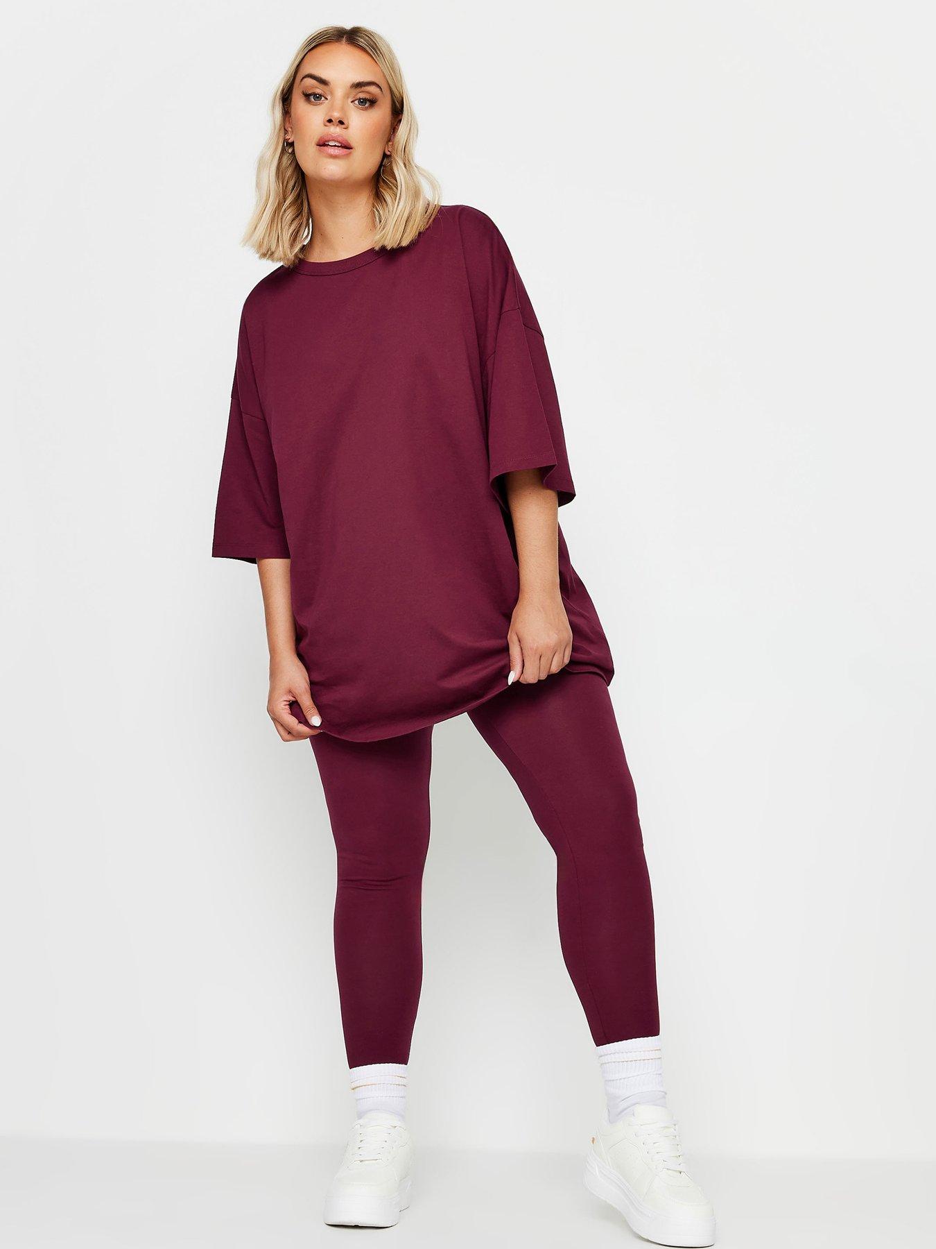 undefined Curve Leggings - Burgundy’