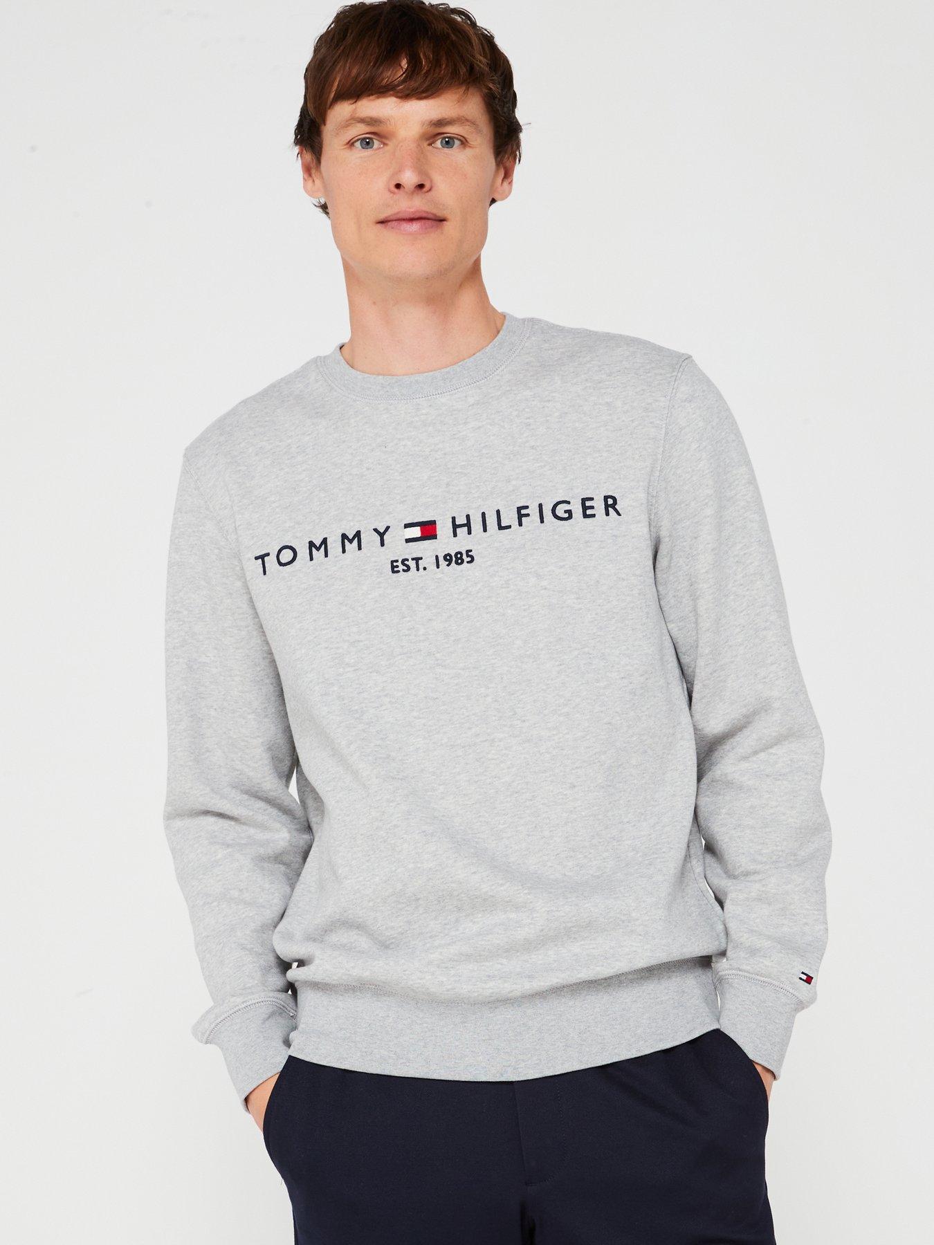 undefined Chest Logo Crew Sweat - Light Grey
