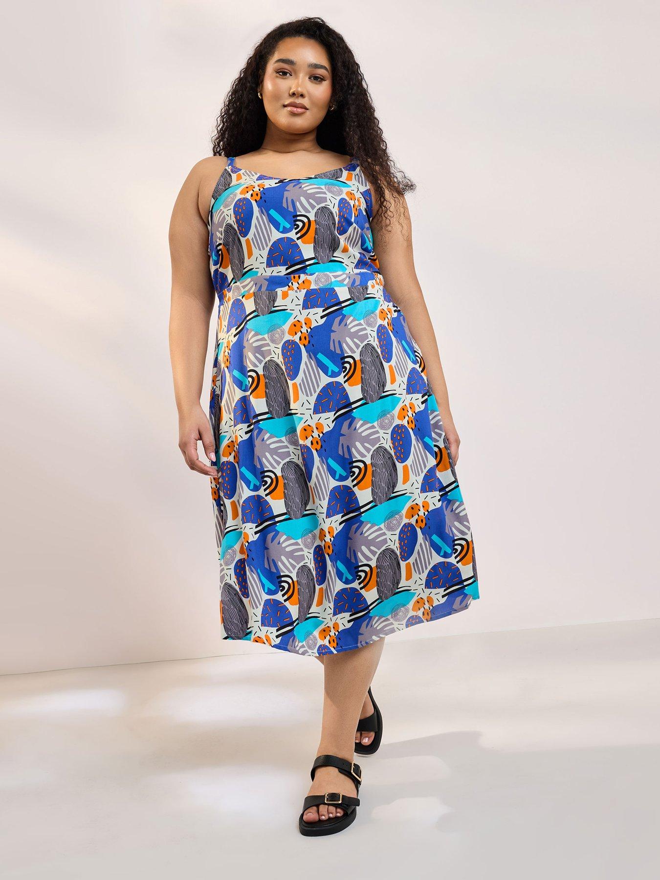 undefined Curve Shirred Back Sundress - White