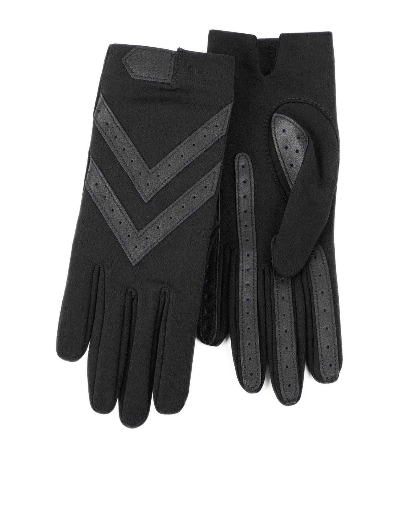 TOTES Isotoner Original Stretch Gloves - Black