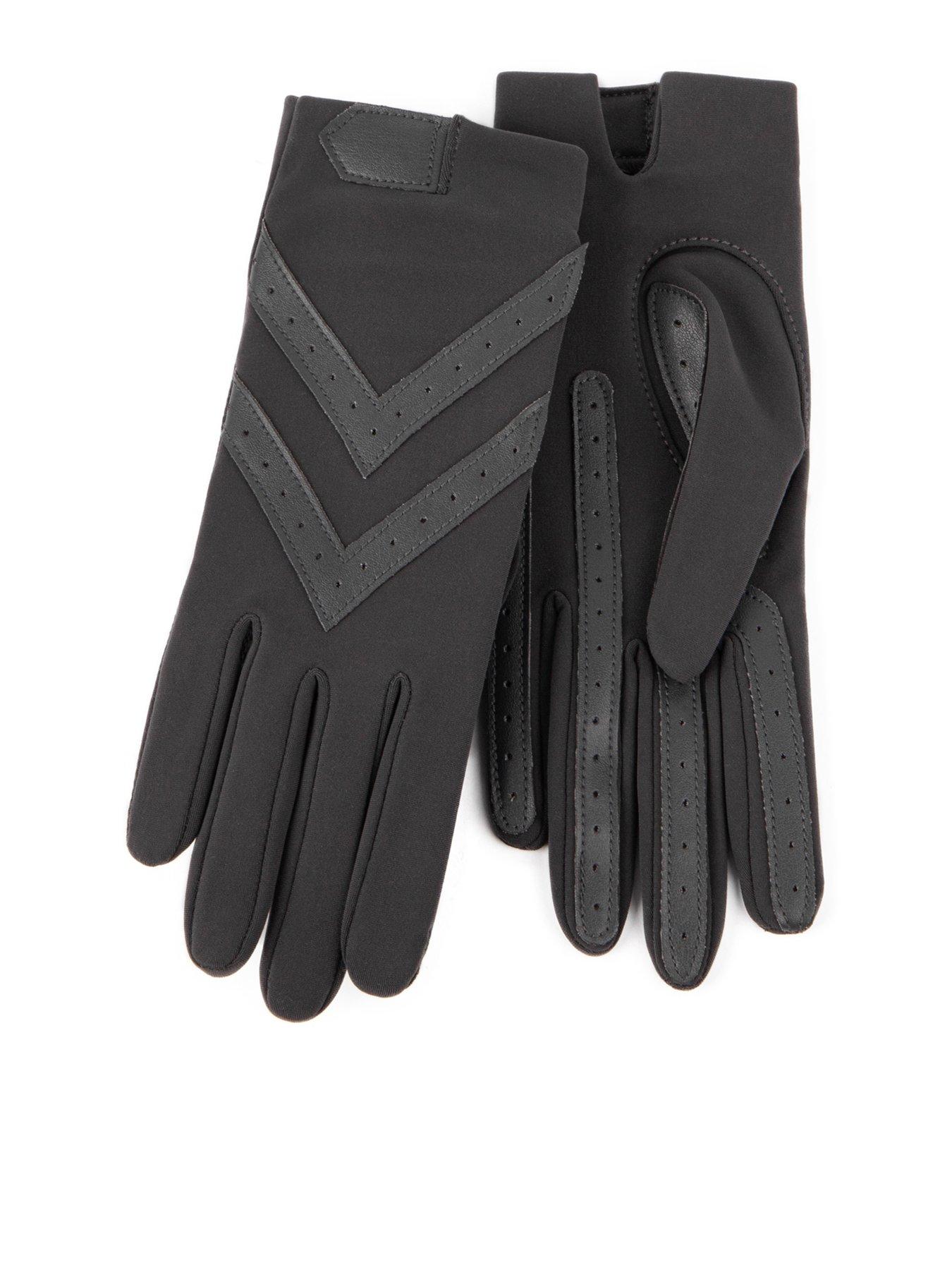 Image 1 of 2 of TOTES Isotoner Original Stretch Gloves - Charcoal