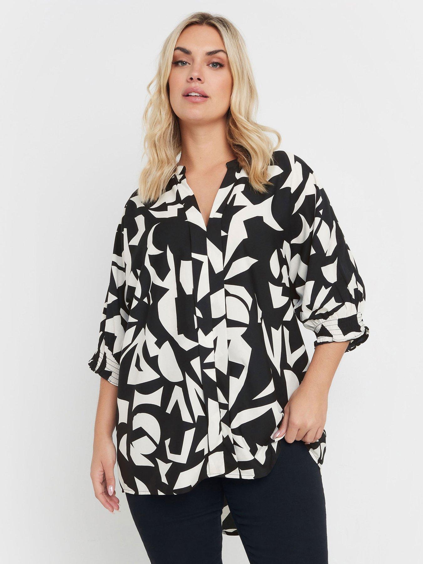 undefined Curve Centre Front Detail Shirt - Black