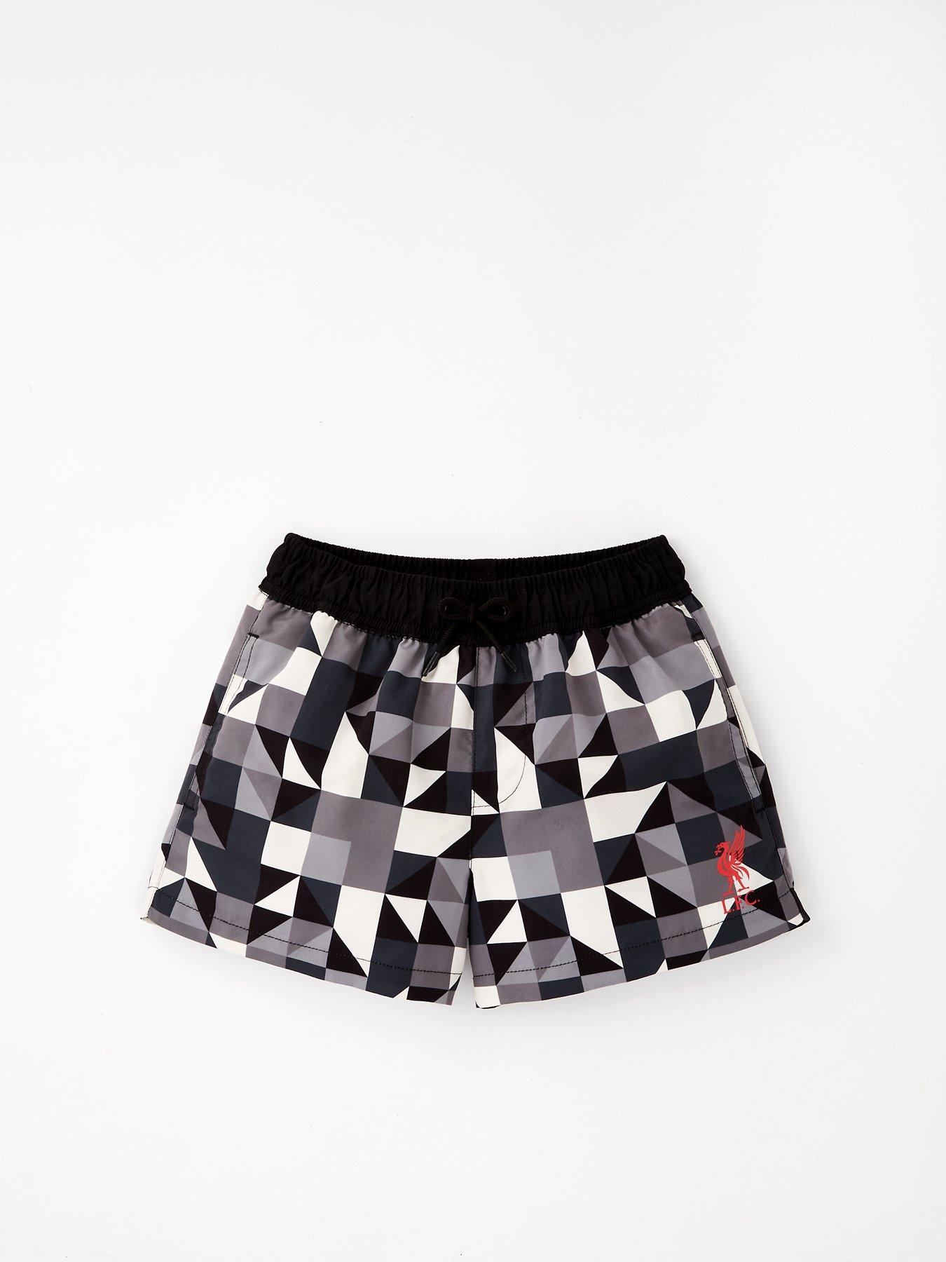 Image 1 of 5 of Liverpool FC Geometric Print Swim Short - Grey