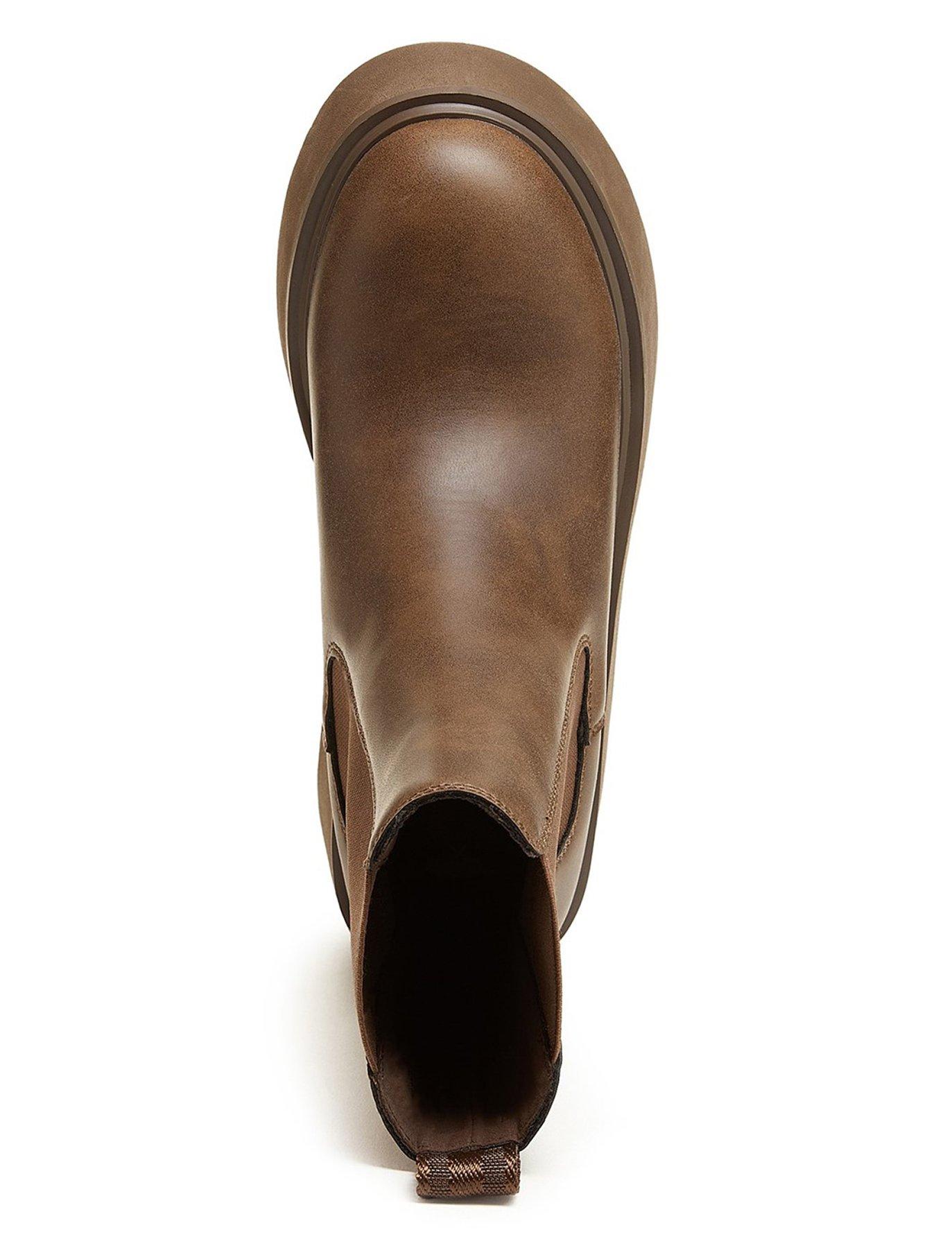 Bottines Rocket Dog Marron Pointure 37/4 UK - Occasion Excellent état - Style Cowboy Talon Bloc