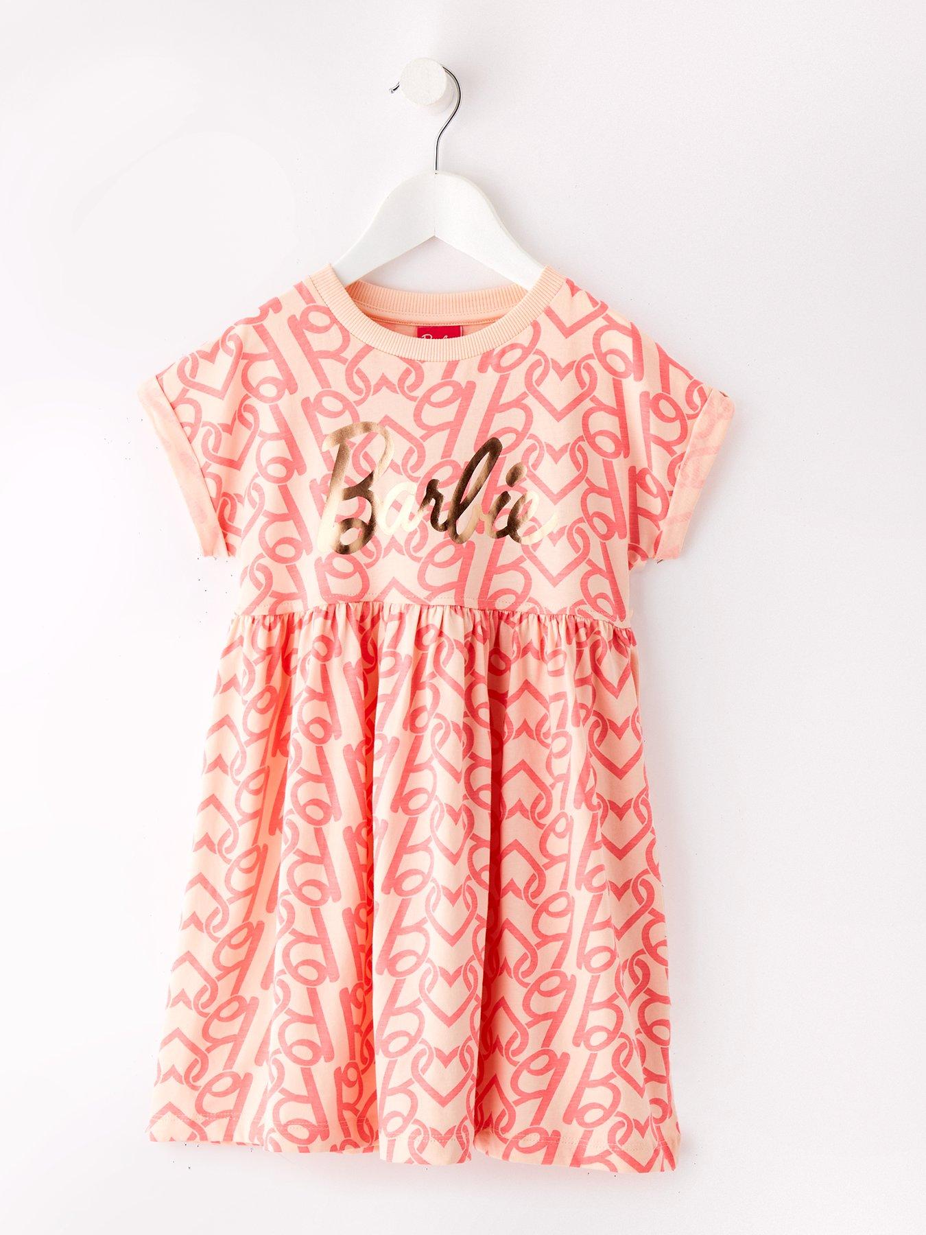 Foil Print Short Sleeve Dress