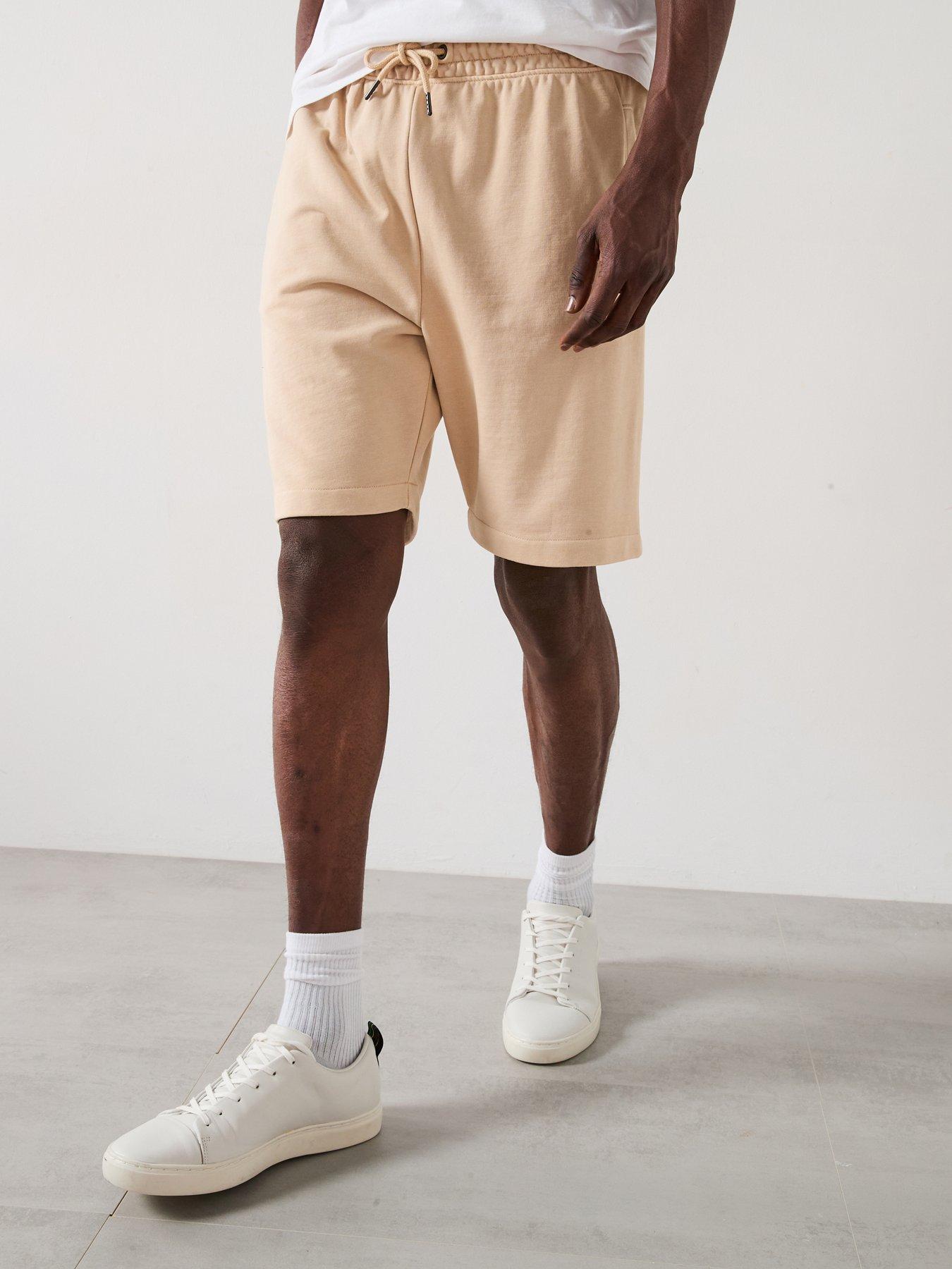 undefined Heavyweight Washed Jogger Shorts - Natural