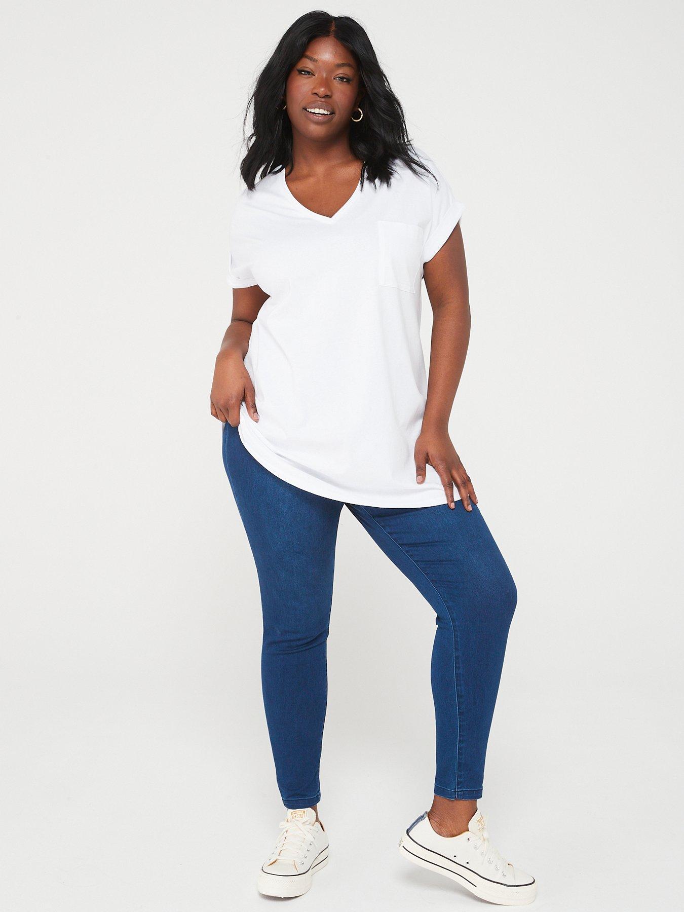 Image 3 of 6 of V by Very Curve V Neck Pocket Tee