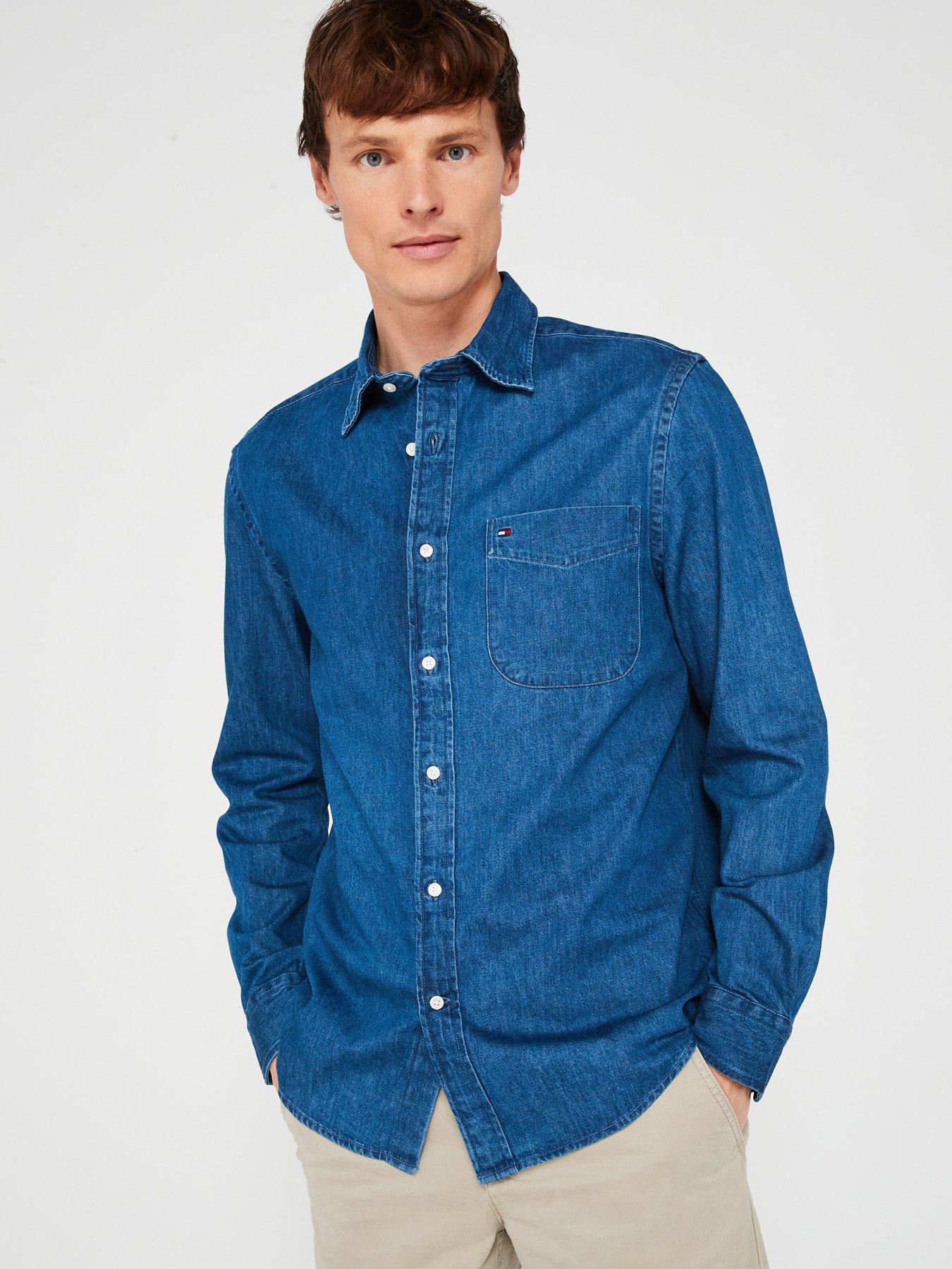 undefined Denim Regular Fit Shirt - Dark Blue