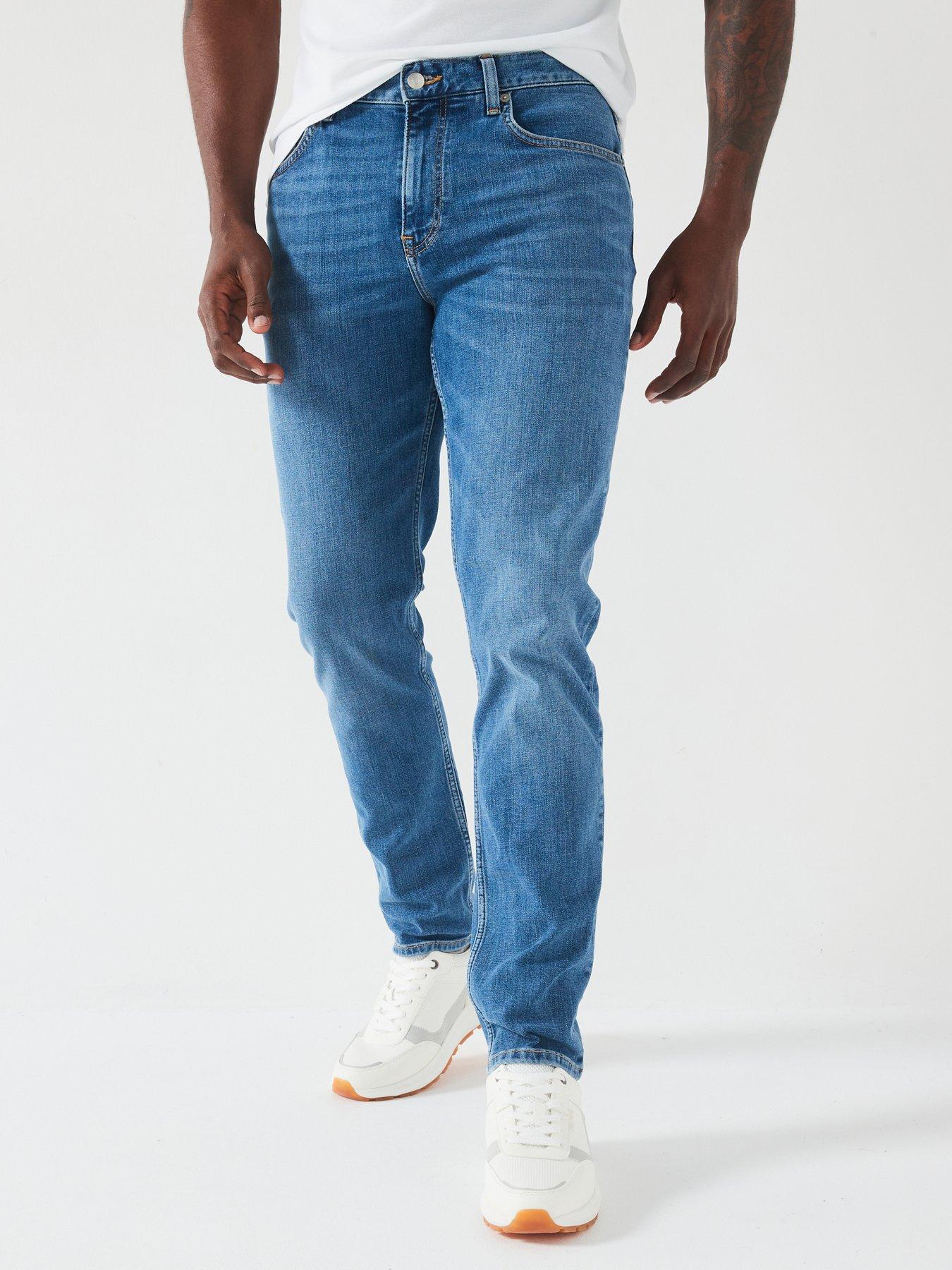 Tommy Hilfiger Denton Stretch Straight Fit Jeans - Light Wash