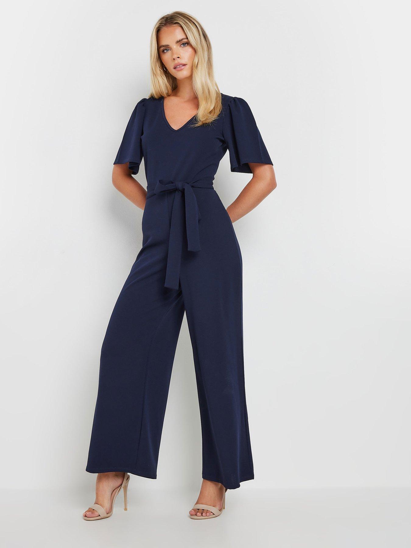 Ladies blue jumpsuit hotsell