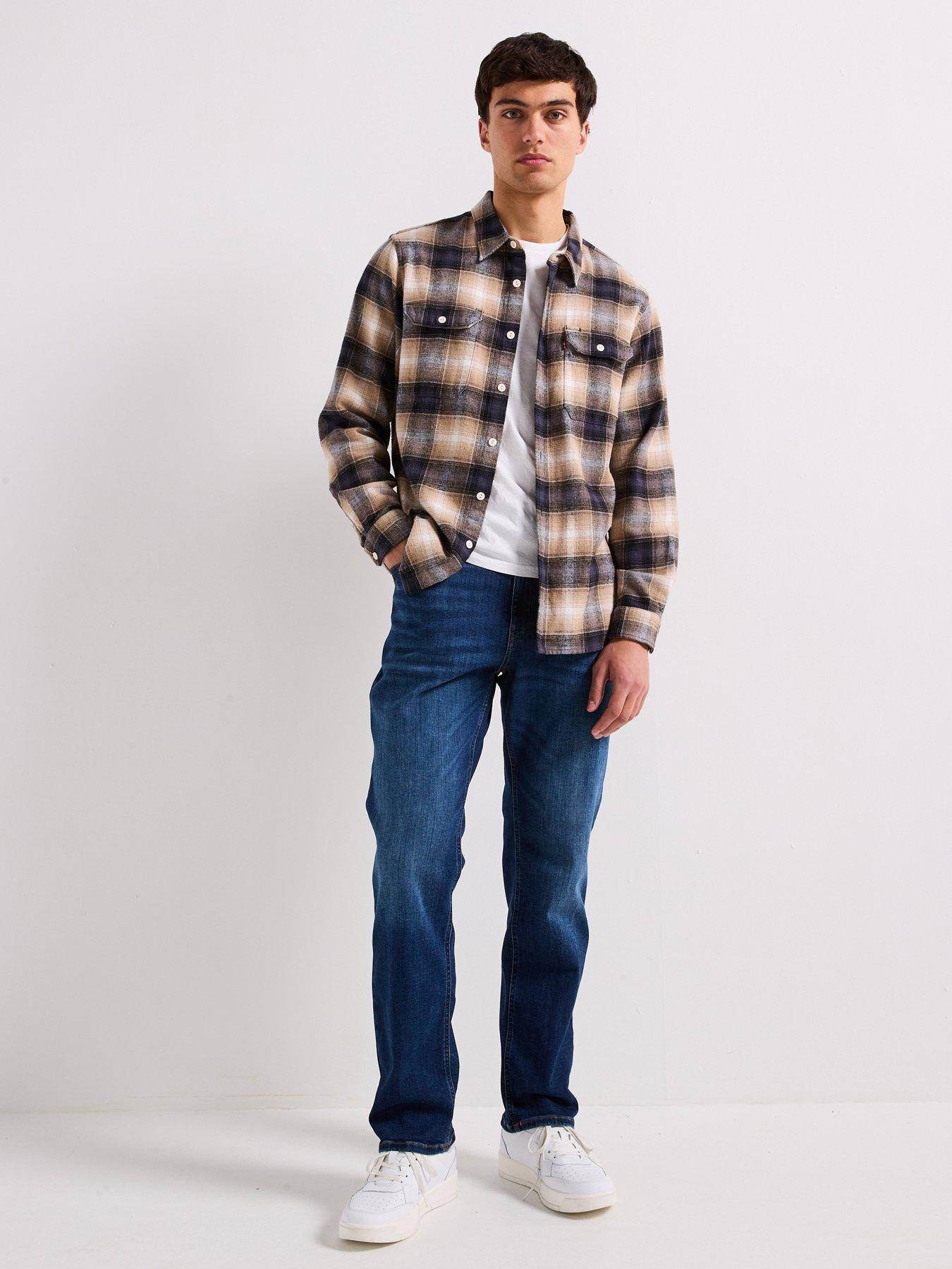 Image 3 of 4 of Tommy Jeans Ryan Straight Fit Stretch Jeans - Dark Wash