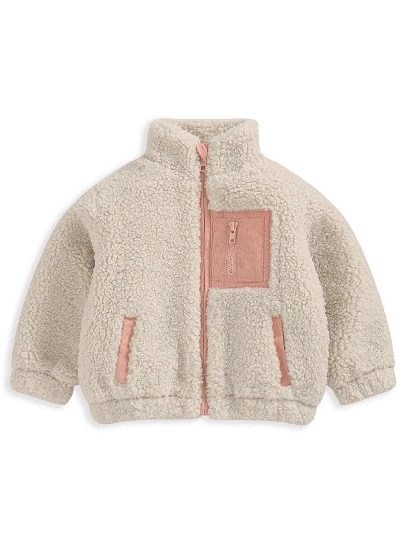 Baby Girls Fleece Jacket Beige