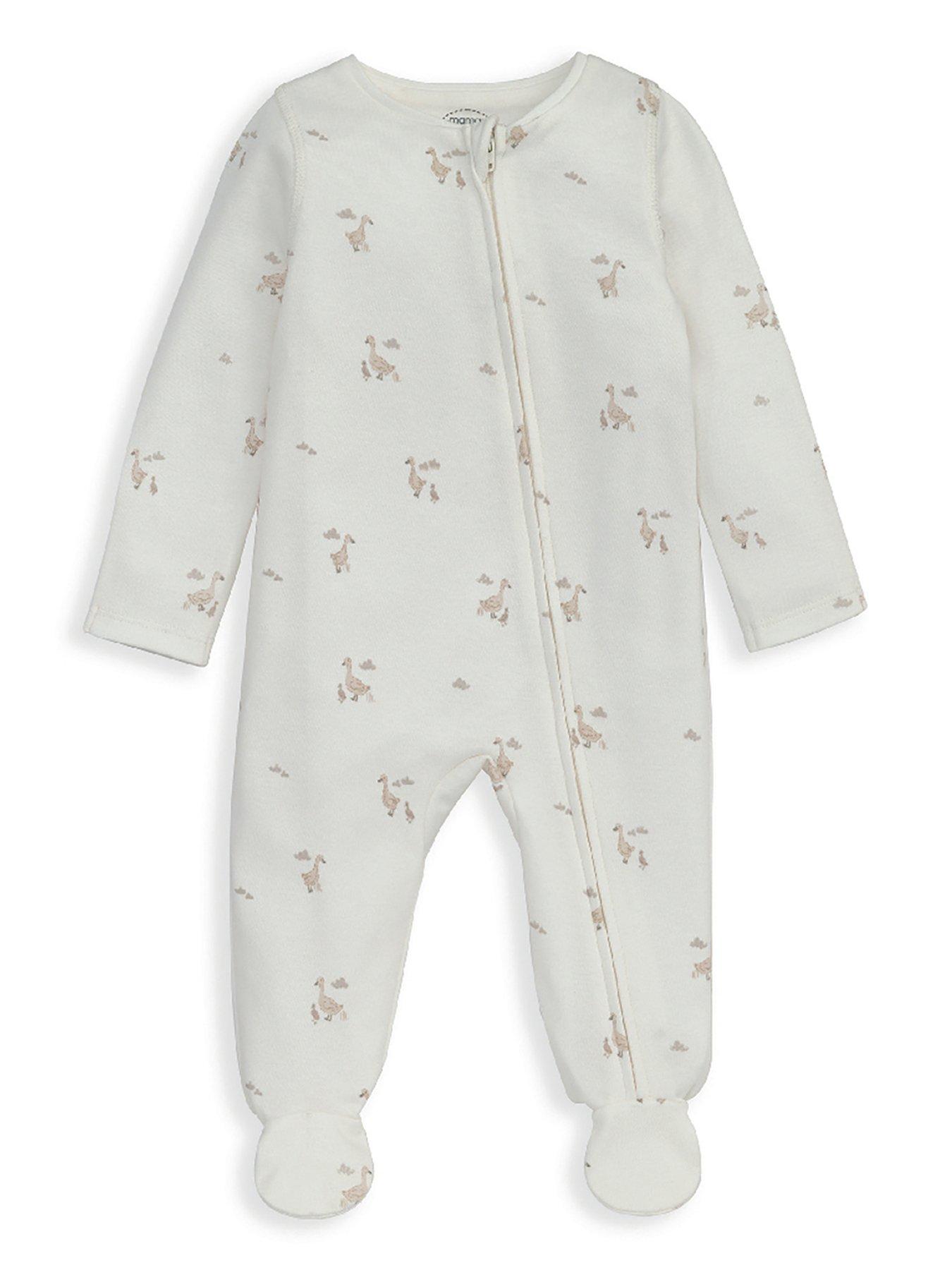 undefined Baby Unisex Duckling Zip Sleepsuit - Beige