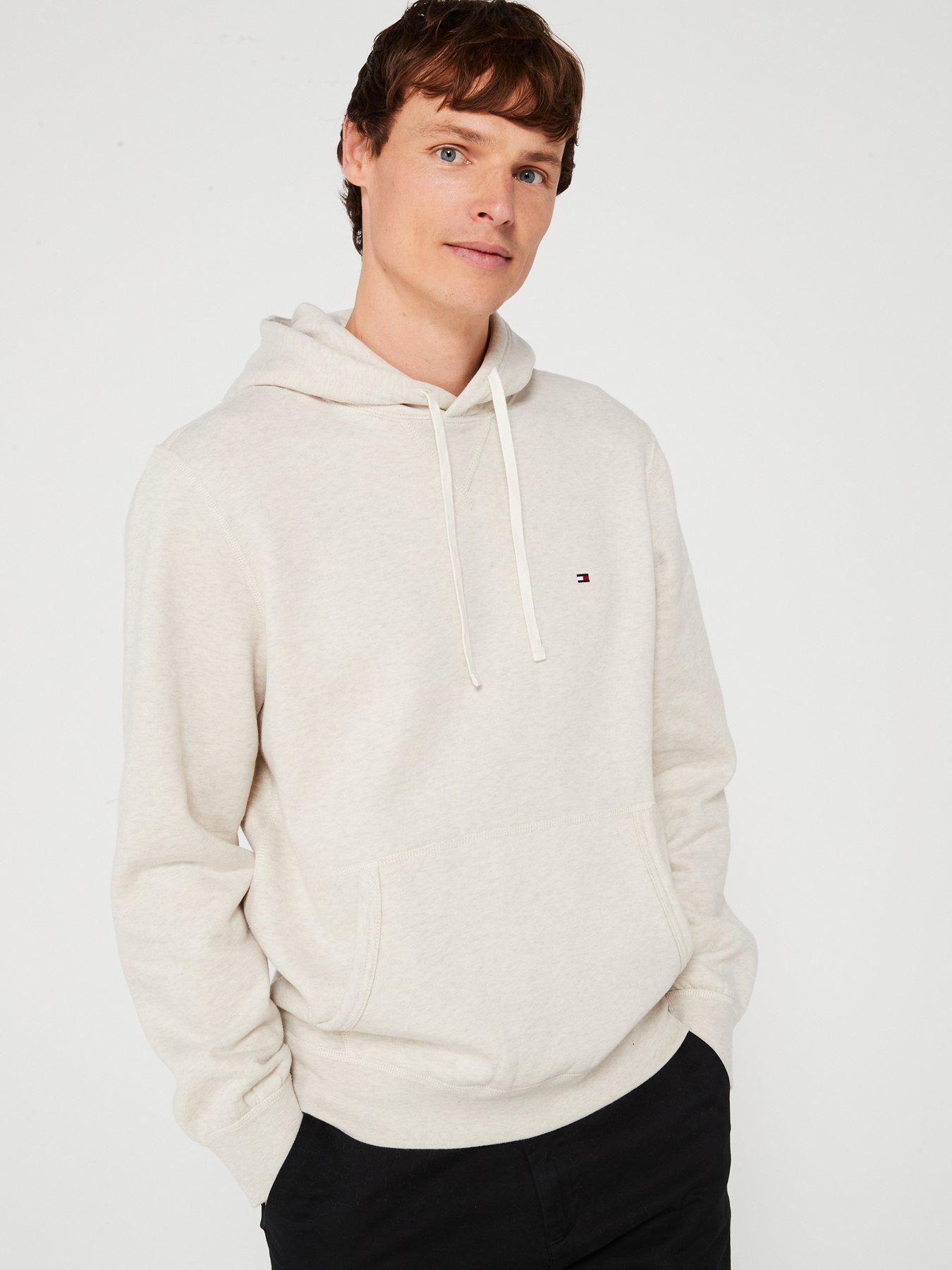 Tommy Hilfiger Regular Fit Essential Fleece Overhead Hoodie - Light Beige