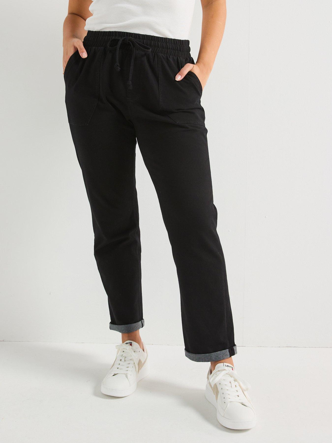 undefined Stretch Comfort Straight Leg Jean - Black