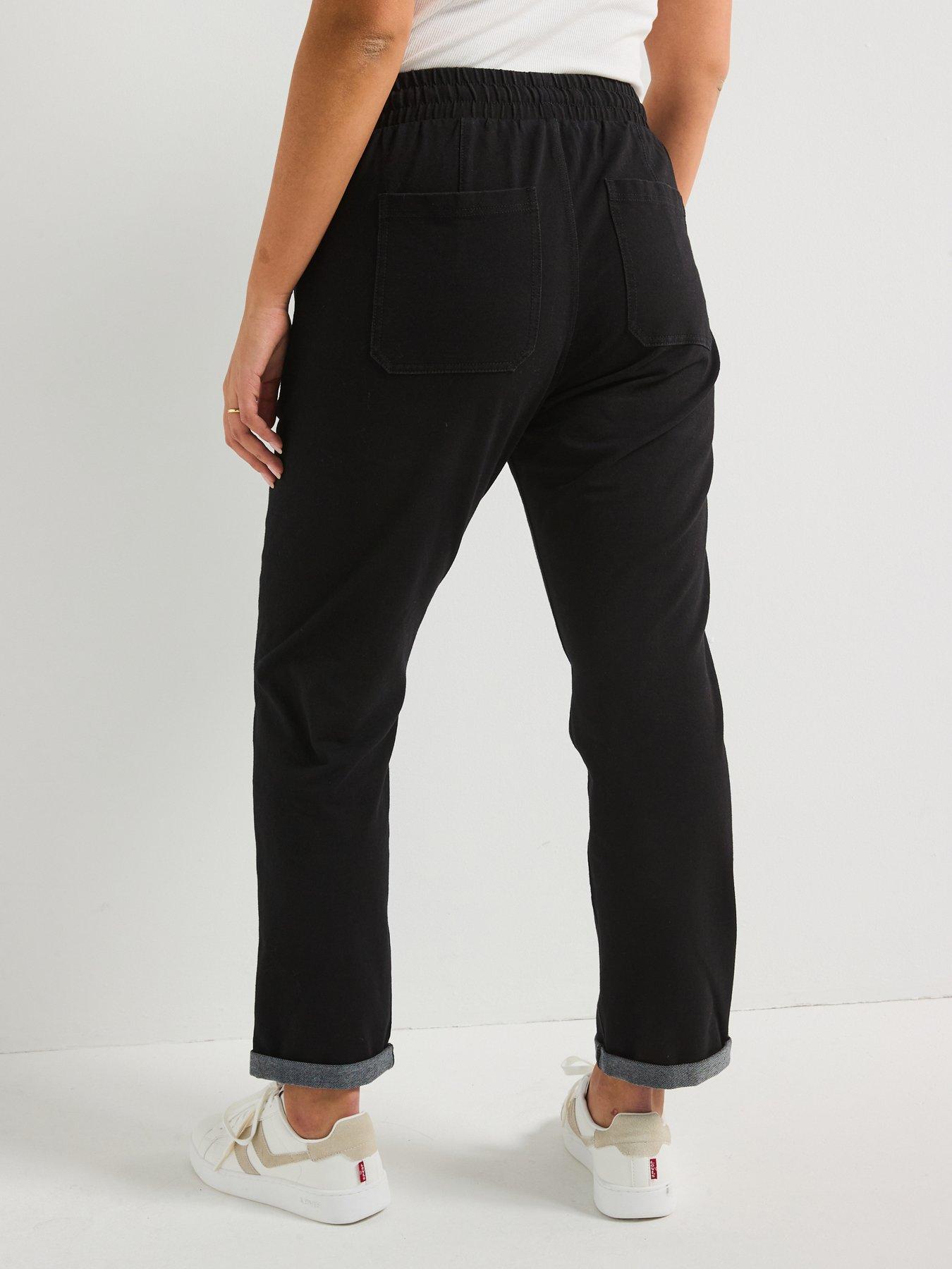 Image 2 of 6 of V by Very Curve Stretch Comfort Straight Leg Jean - Black