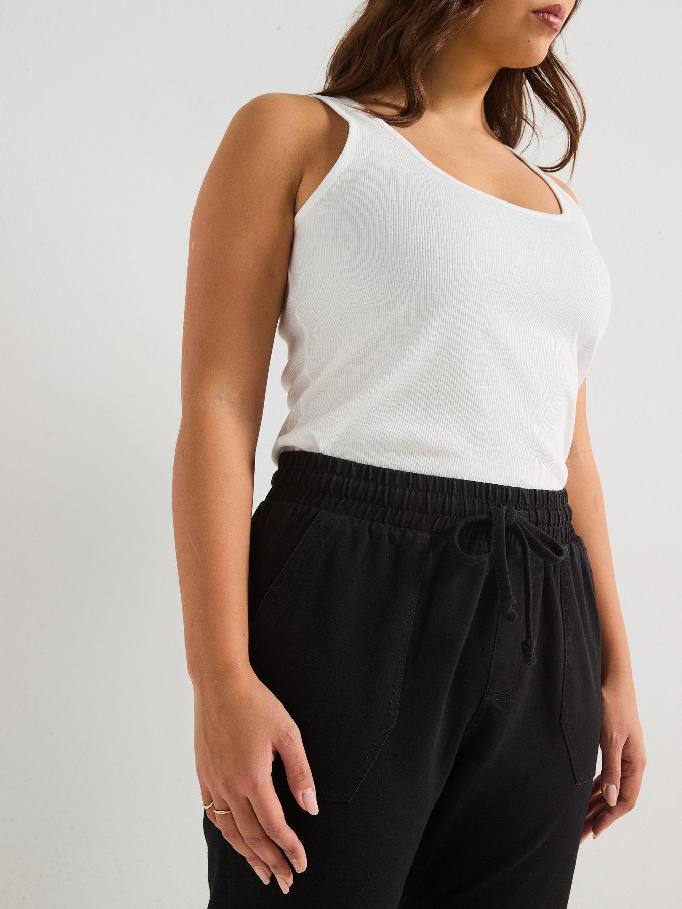 Image 5 of 6 of V by Very Curve Stretch Comfort Straight Leg Jean - Black