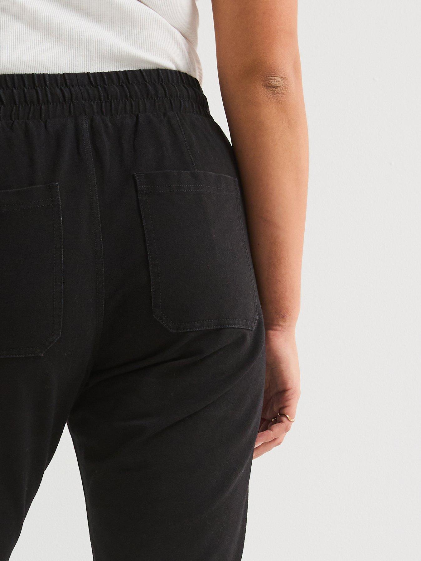 Image 6 of 6 of V by Very Curve Stretch Comfort Straight Leg Jean - Black