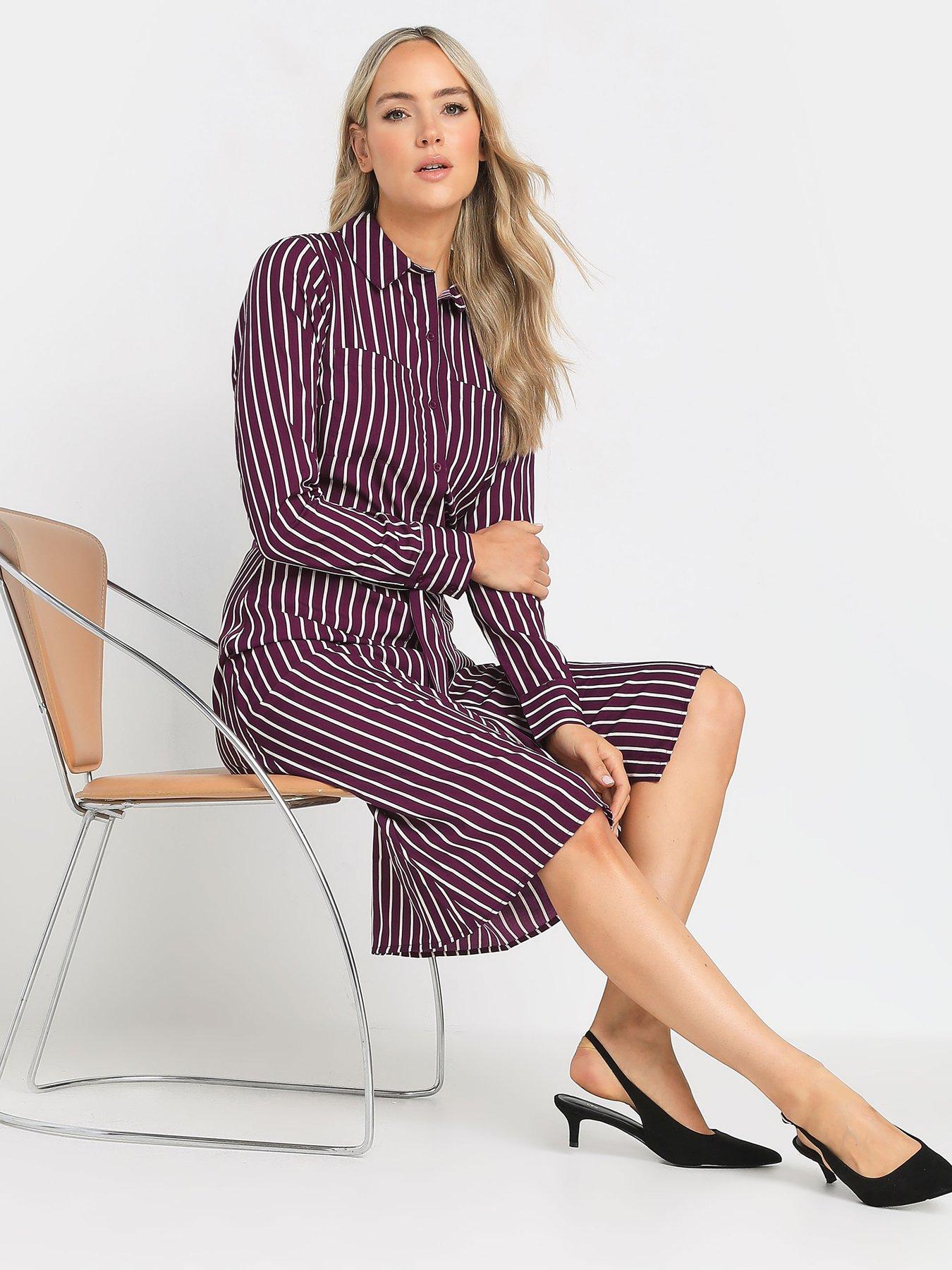 Tall Stripe Shirt Dress