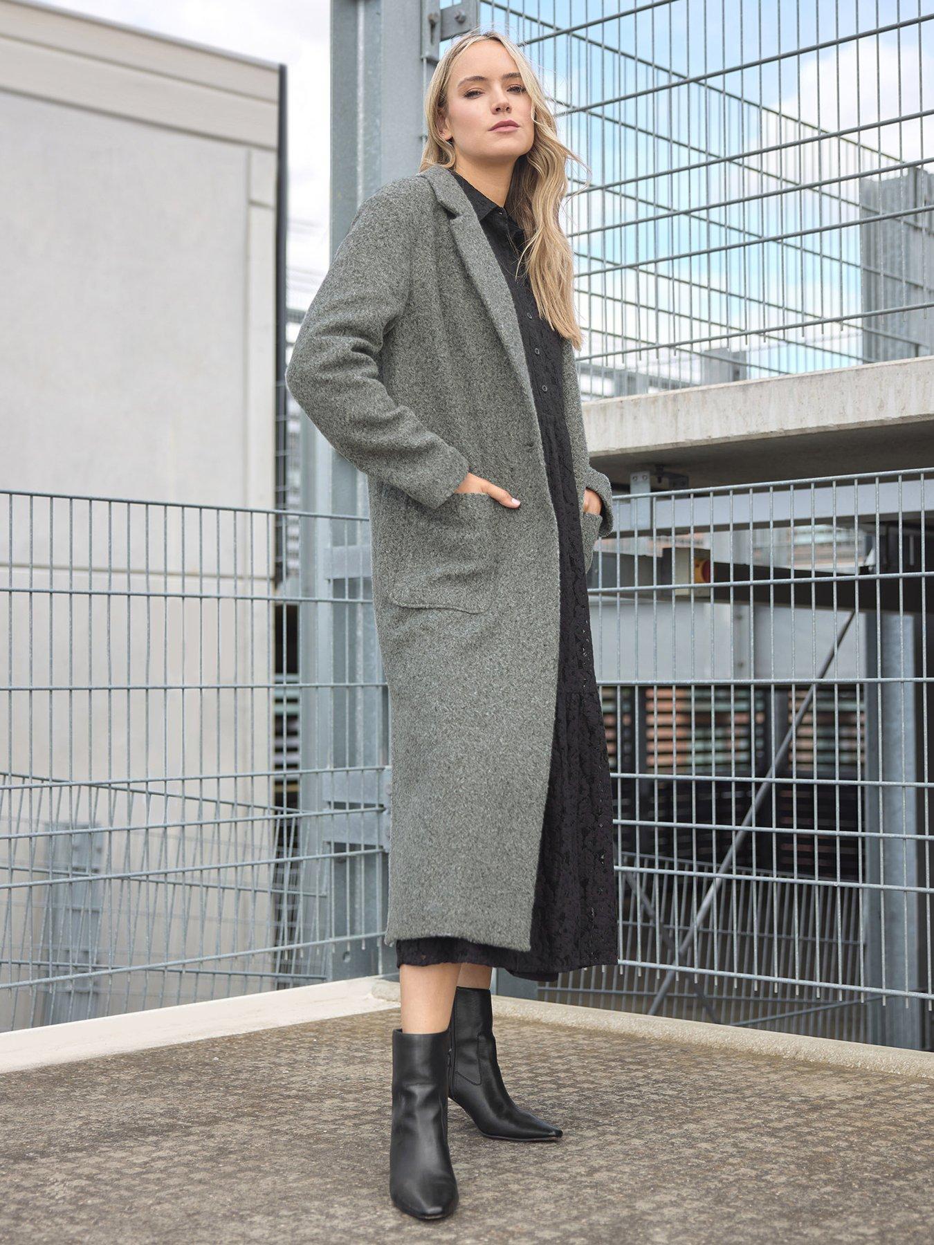 Image 1 of 4 of Long Tall Sally Tailored Coatigan - Grey