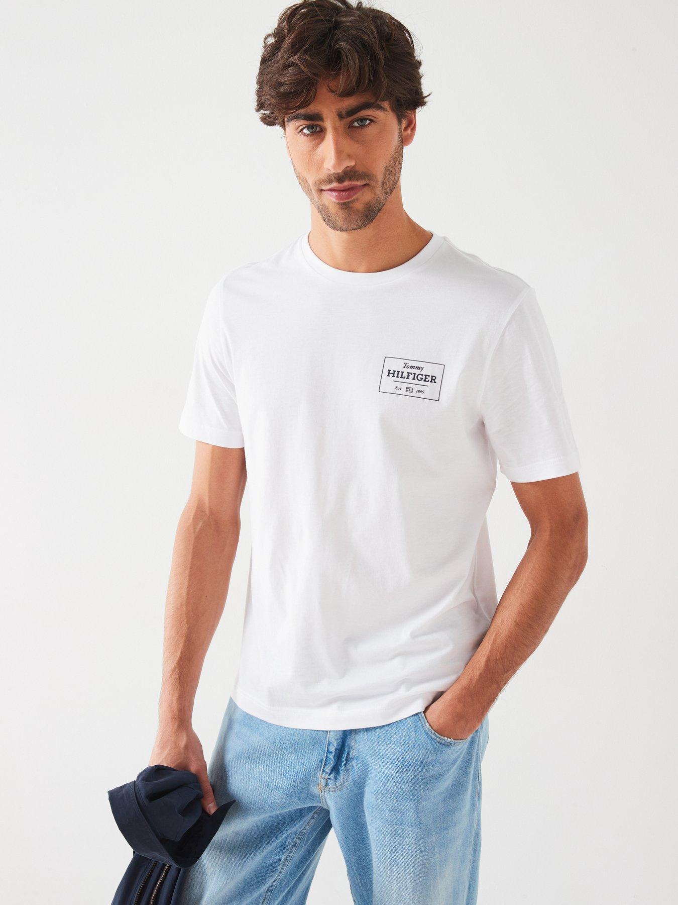 undefined Monotype Printed Label T-Shirt - White
