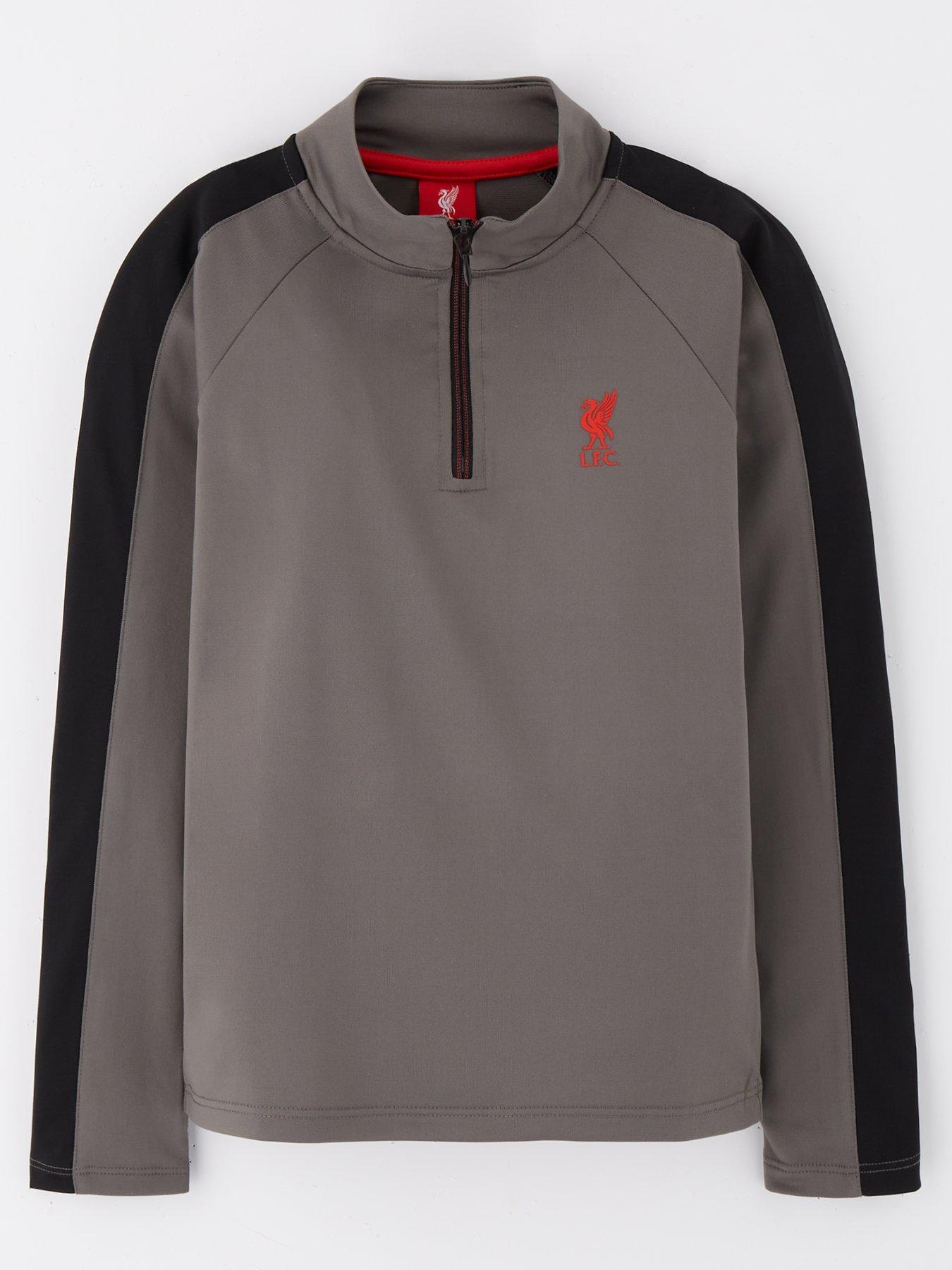 Image 1 of 4 of Liverpool FC Quarter Zip Sweatshirt - Grey