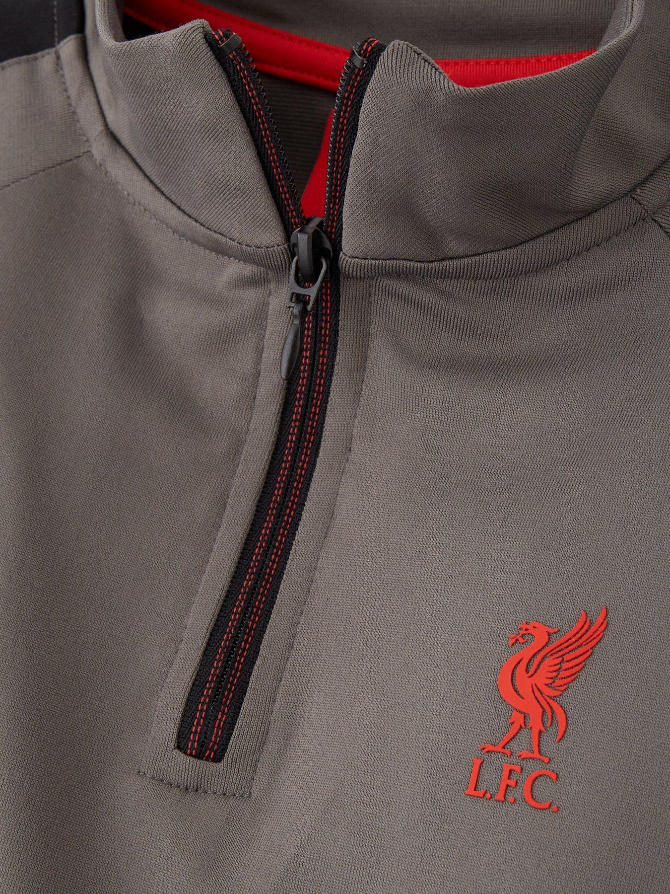 Image 3 of 4 of Liverpool FC Quarter Zip Sweatshirt - Grey