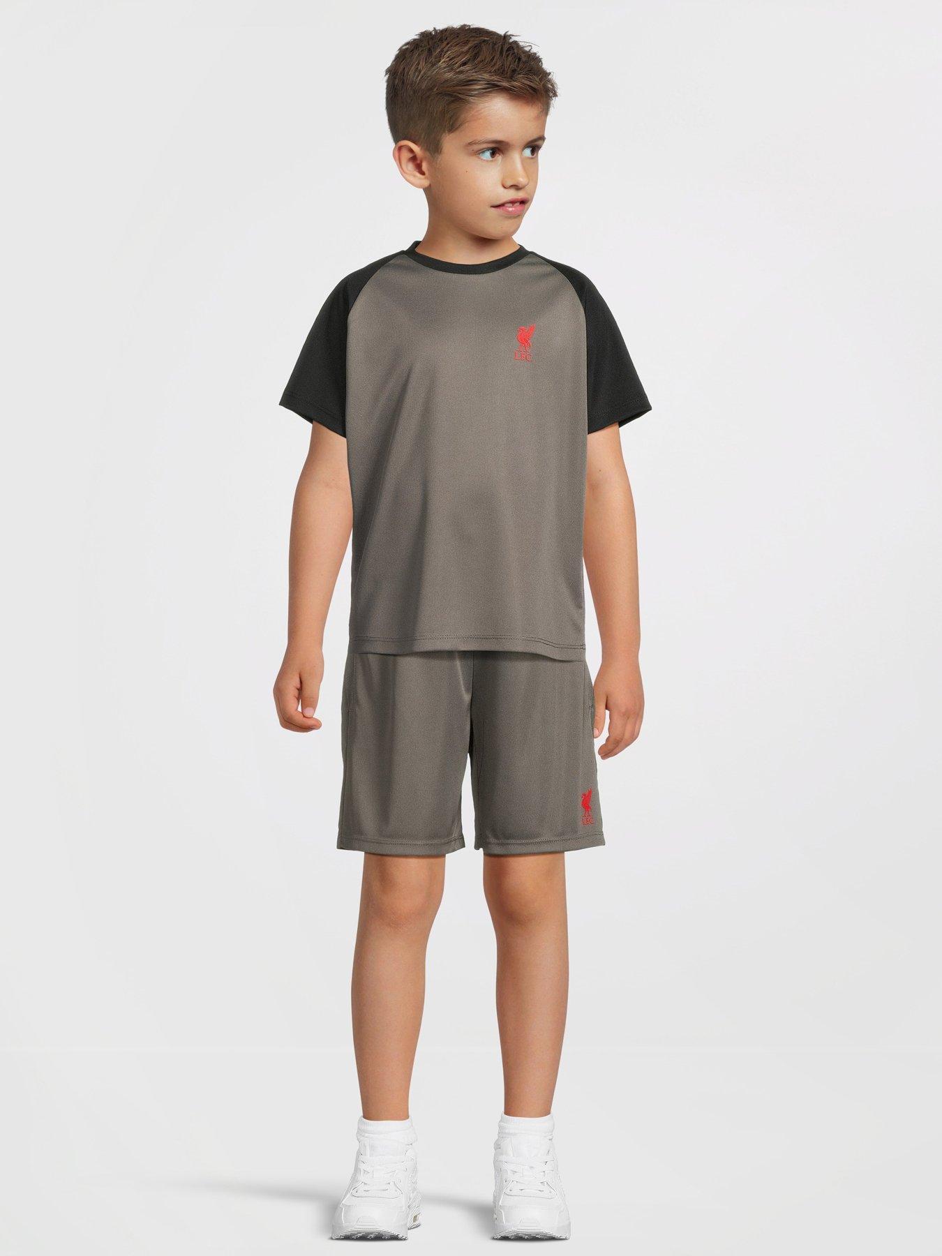 Image 1 of 5 of Liverpool FC Logo Shorts - Grey