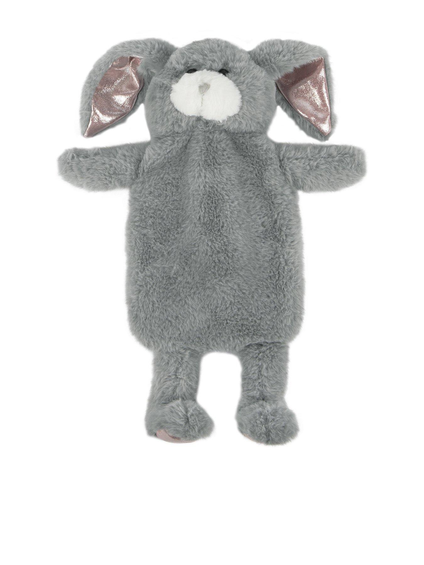 Image of TOTES Novelty Hot Water Bottle - Grey Bunny