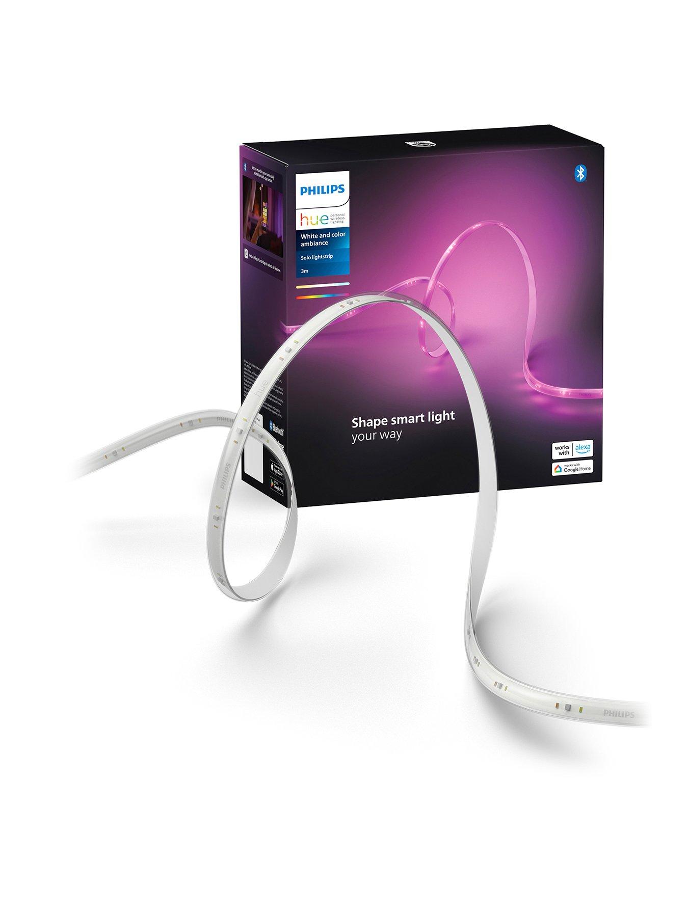 Product photograph of Philips Hue Hue Essential Light Strip 3m Uk from very.co.uk