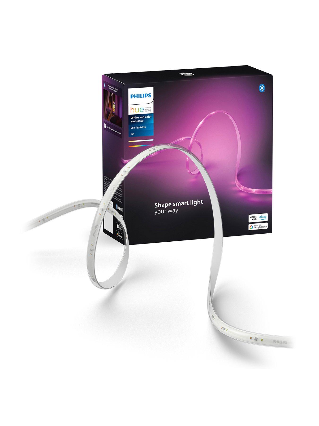 Product photograph of Philips Hue Hue Essential Light Strip 5m Uk from very.co.uk