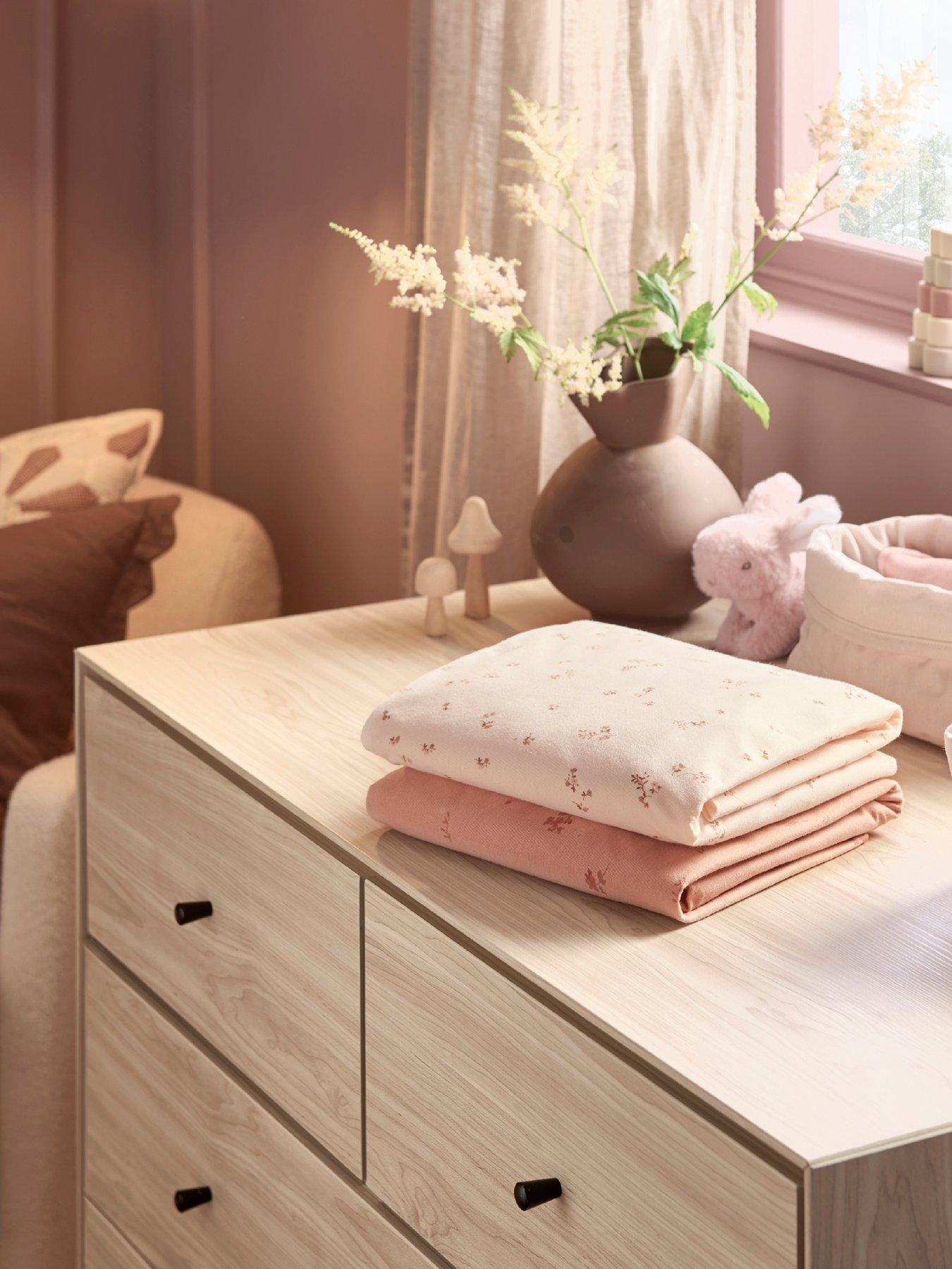 Image 6 of 6 of Mamas & Papas 2 Cot/Bed Fitted Sheets - Wildflower