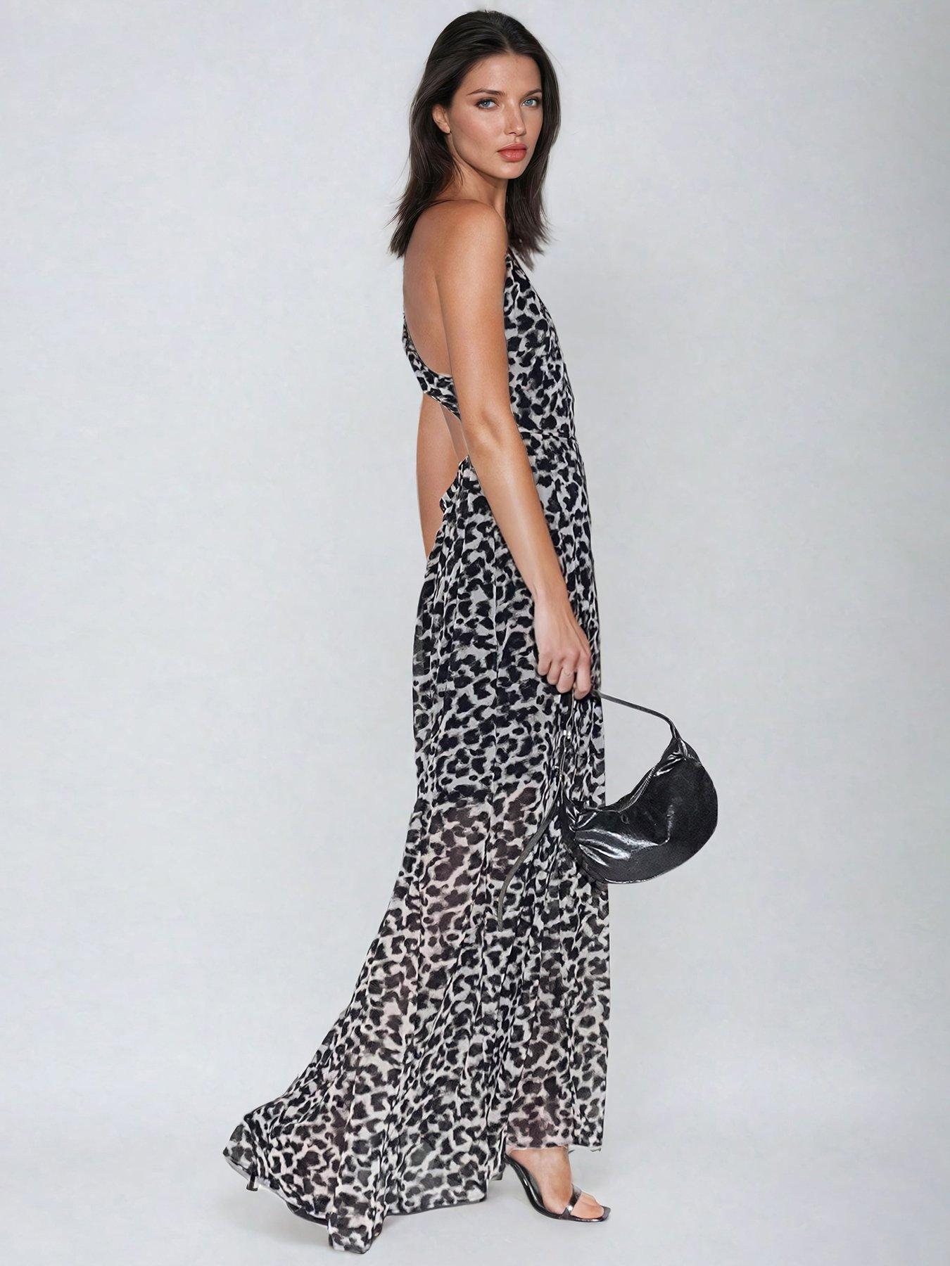 Religion Open Back Halterneck Maxi Dress - Multi | Very
