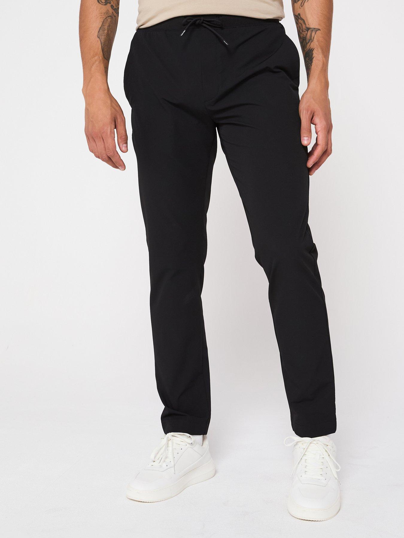 undefined Drawstring Casual Trousers - Black