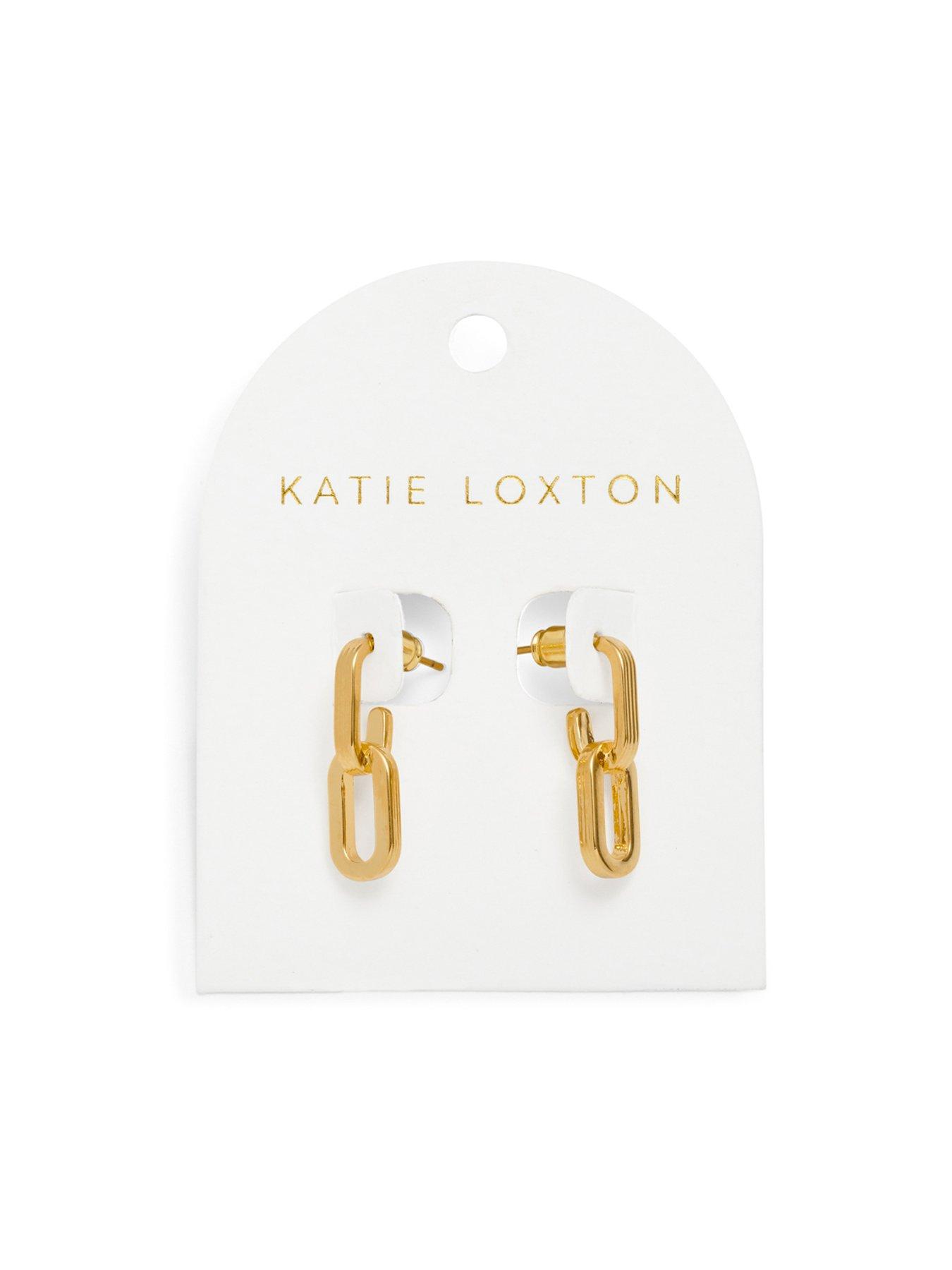 Image 2 of 6 of Katie Loxton Arabella Waterproof Gold Hoop Earrings