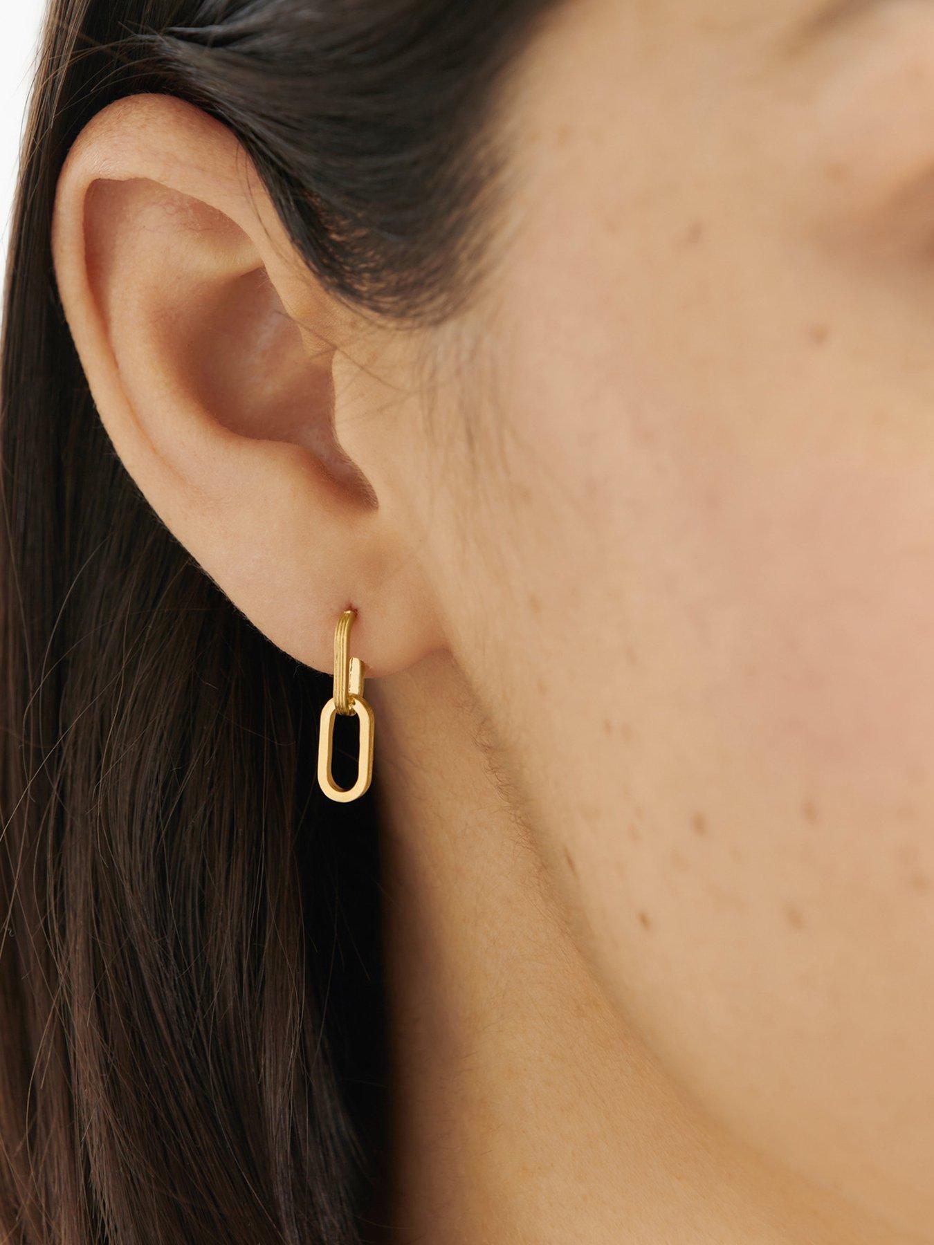 Image 4 of 6 of Katie Loxton Arabella Waterproof Gold Hoop Earrings