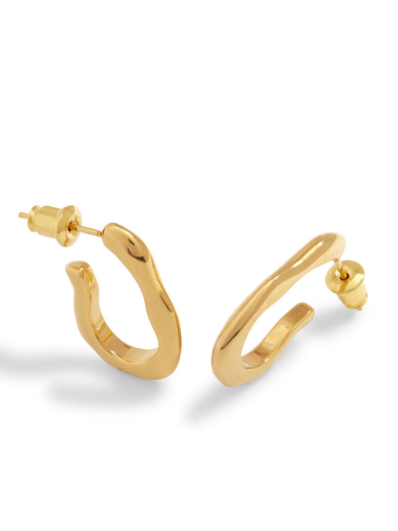 Image 2 of 5 of Katie Loxton Hera Waterproof Gold Hoop Earrings